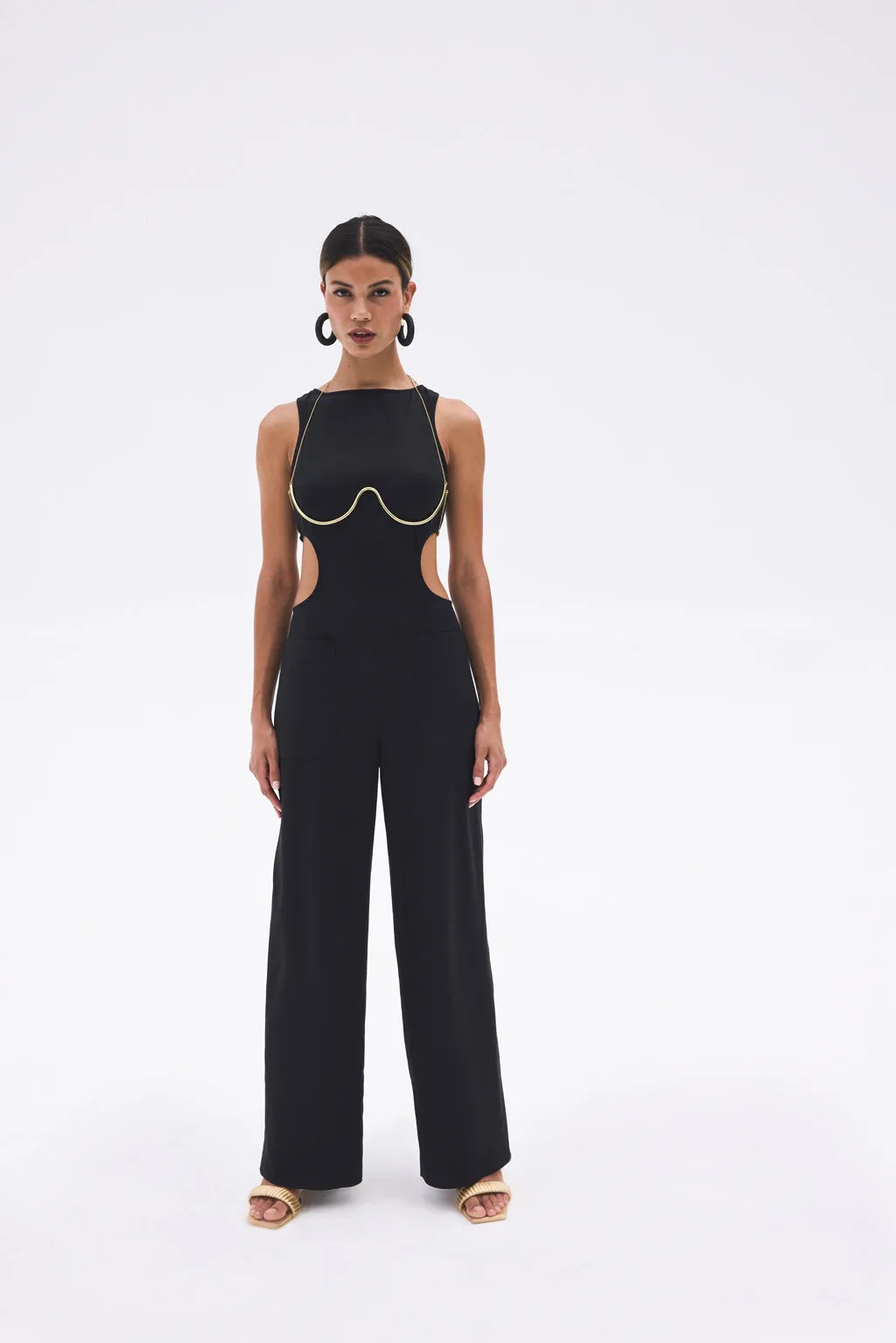 GILLIAN JUMPSUIT - BLACK sold by Cult Gaia product image thumbnail 5