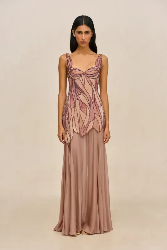 PRISMAE GOWN - BLOOM MULTI made by Cult Gaia