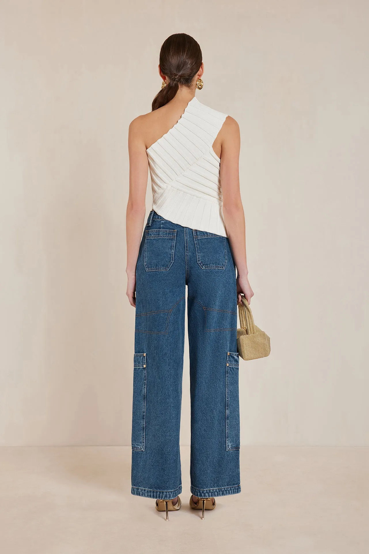 DEL KNIT TOP - OFF WHITE sold by Cult Gaia product image thumbnail 4