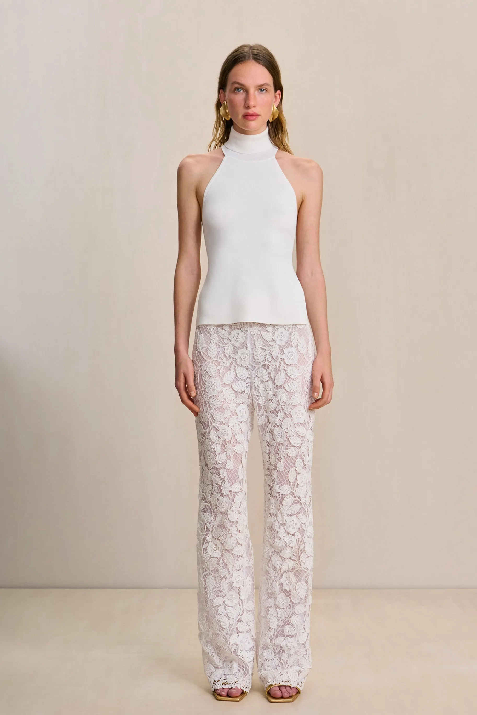 WAKE KNIT TOP - OFF WHITE sold by Cult Gaia product image thumbnail 2