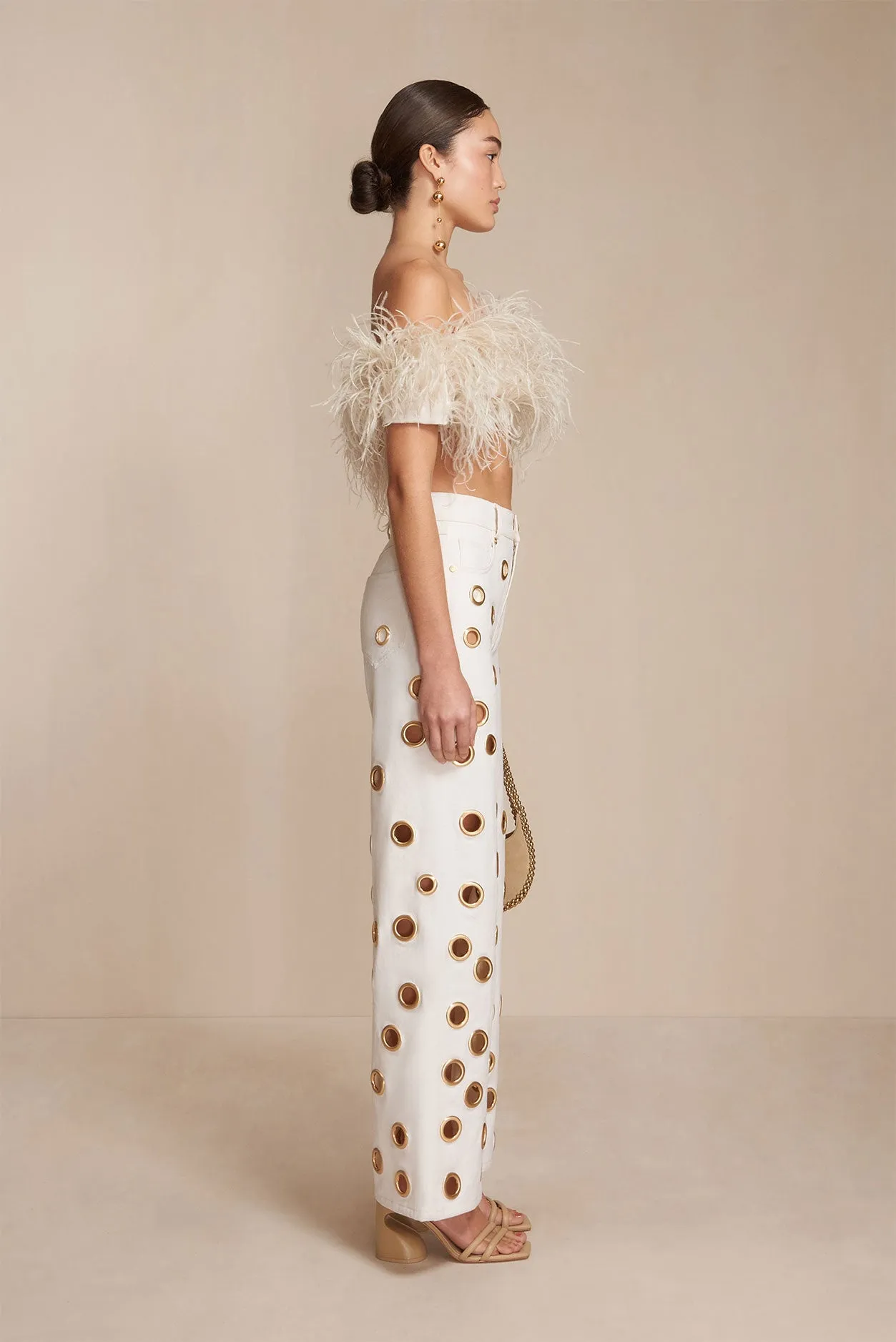 JAIDEN PANT - INDU ECRU sold by Cult Gaia product image thumbnail 3