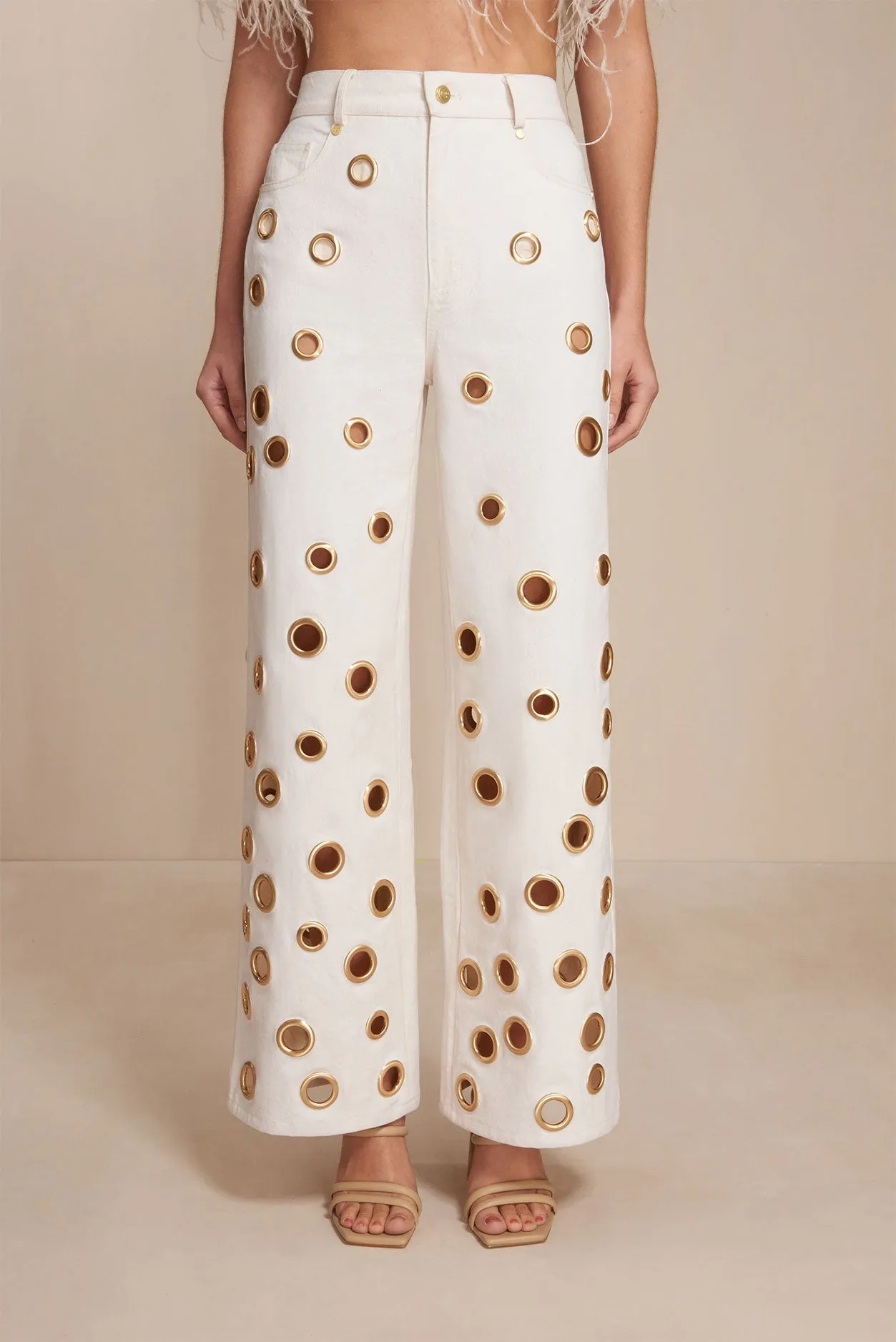 JAIDEN PANT - INDU ECRU sold by Cult Gaia product image thumbnail 2