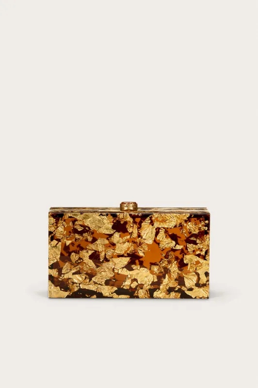 ELA CLUTCH - SHINY BRASS sold by cult gaia