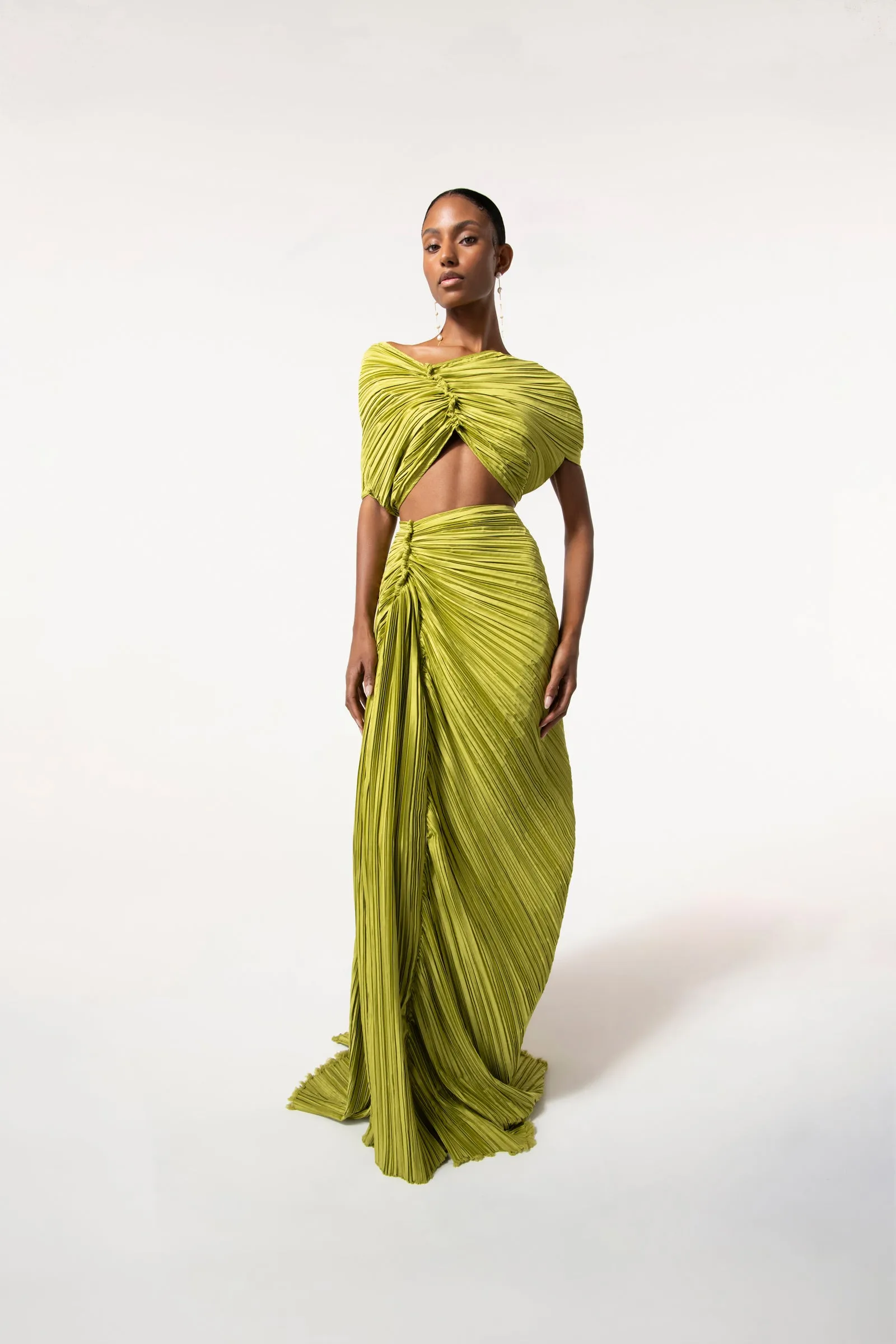 IZA SKIRT - PINE sold by cult gaia product image thumbnail 5