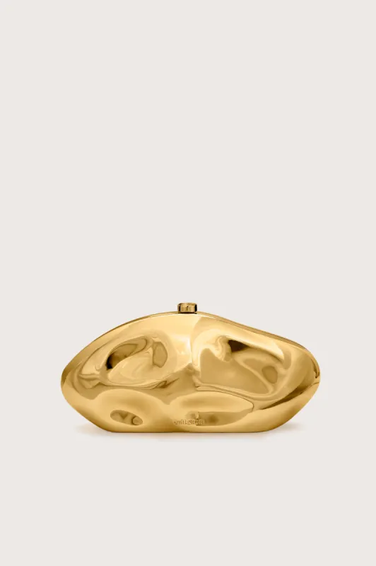 THE CALDERA CLUTCH - SHINY GOLD sold by Cult Gaia