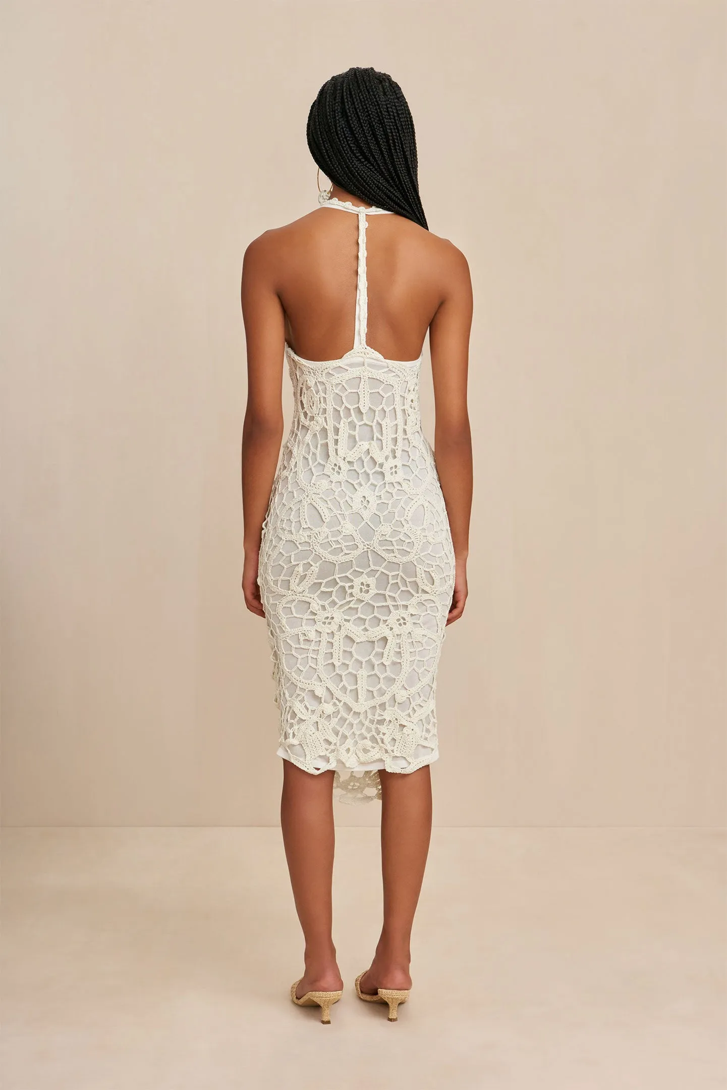 ORIA CROCHET DRESS - OFF WHITE sold by Cult Gaia product image thumbnail 5