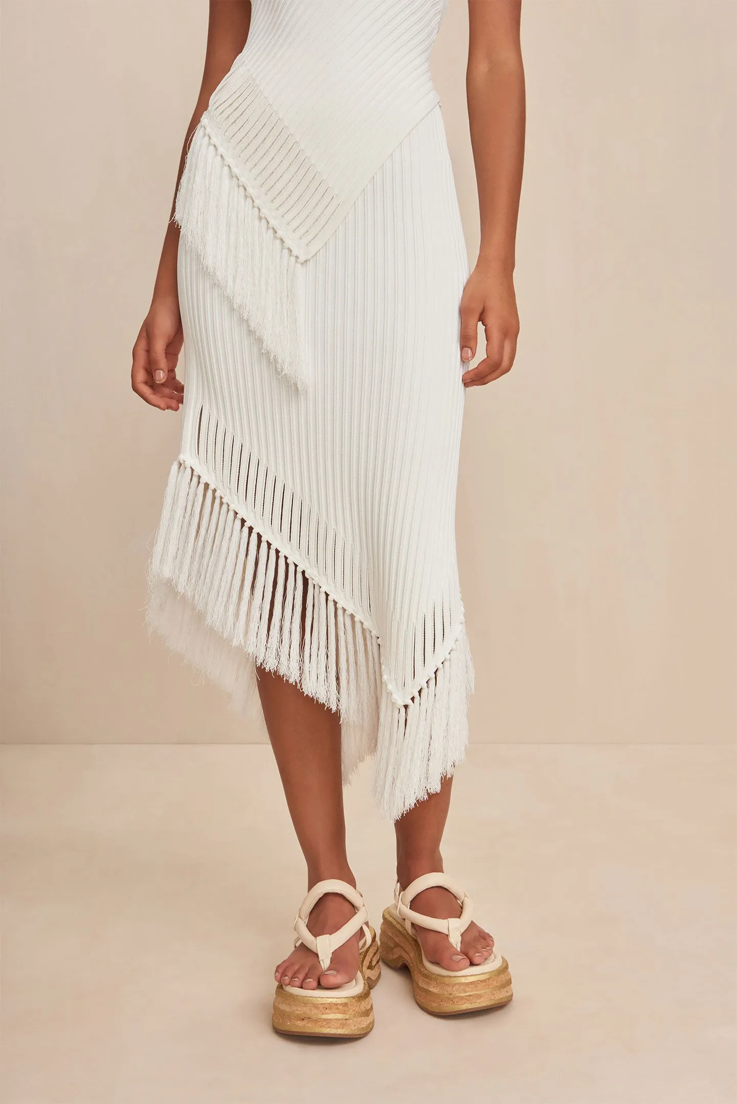 TONISHA KNIT SKIRT - OFF WHITE sold by cult gaia product image thumbnail 2