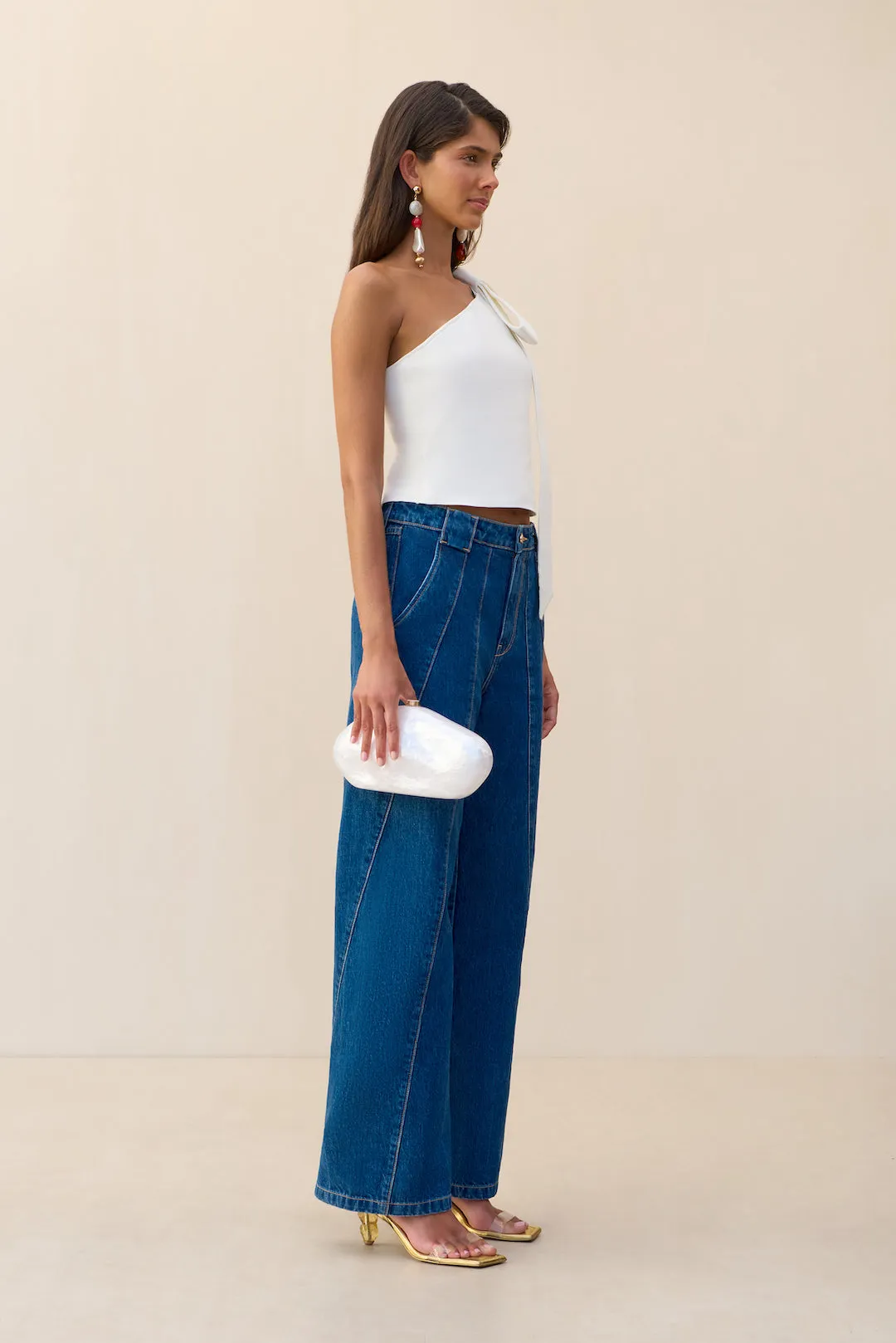 NOMI KNIT TOP - OFF WHITE sold by Cult Gaia product image thumbnail 5