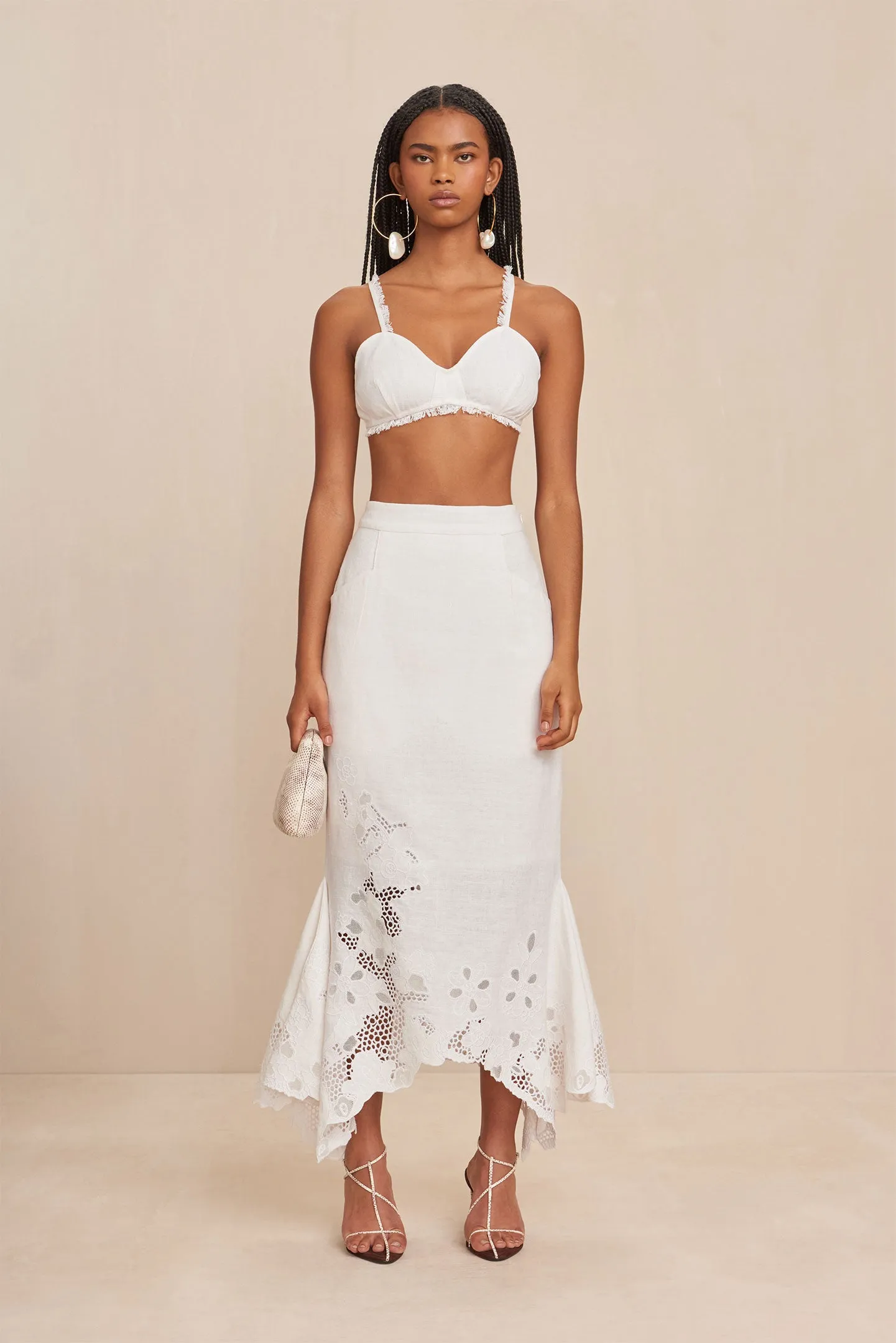 ERYKAH SKIRT - OFF WHITE sold by Cult Gaia