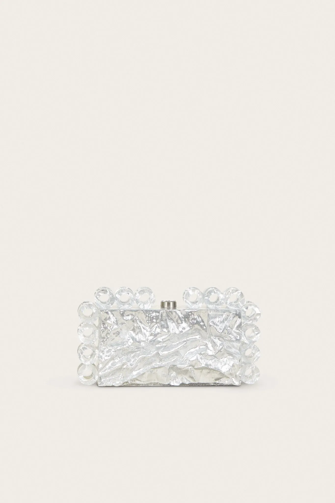 HARLOW CLUTCH - SILVER sold by cult gaia