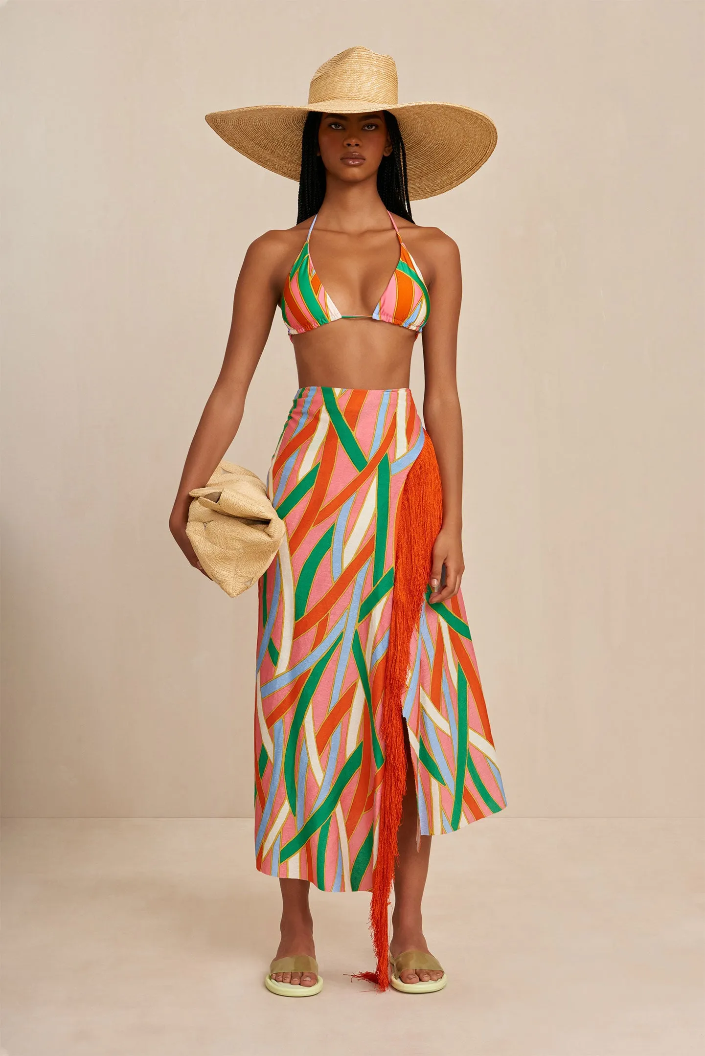 ROMILLY COVERUP - VINTAGE STRIPE PRINT sold by Cult Gaia