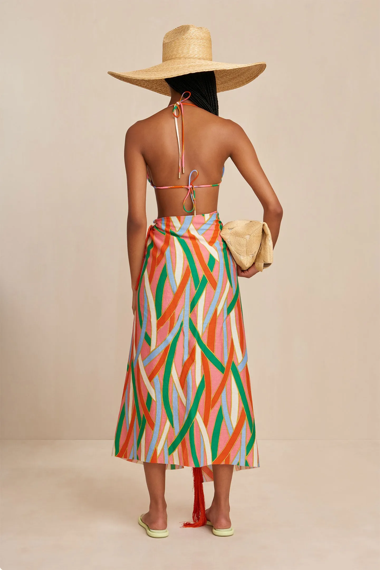 ROMILLY COVERUP - VINTAGE STRIPE PRINT sold by Cult Gaia product image thumbnail 4