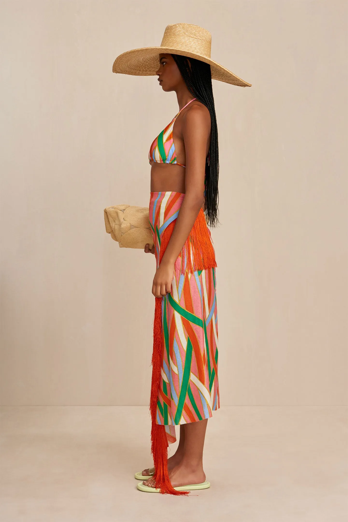 ROMILLY COVERUP - VINTAGE STRIPE PRINT sold by Cult Gaia product image thumbnail 2