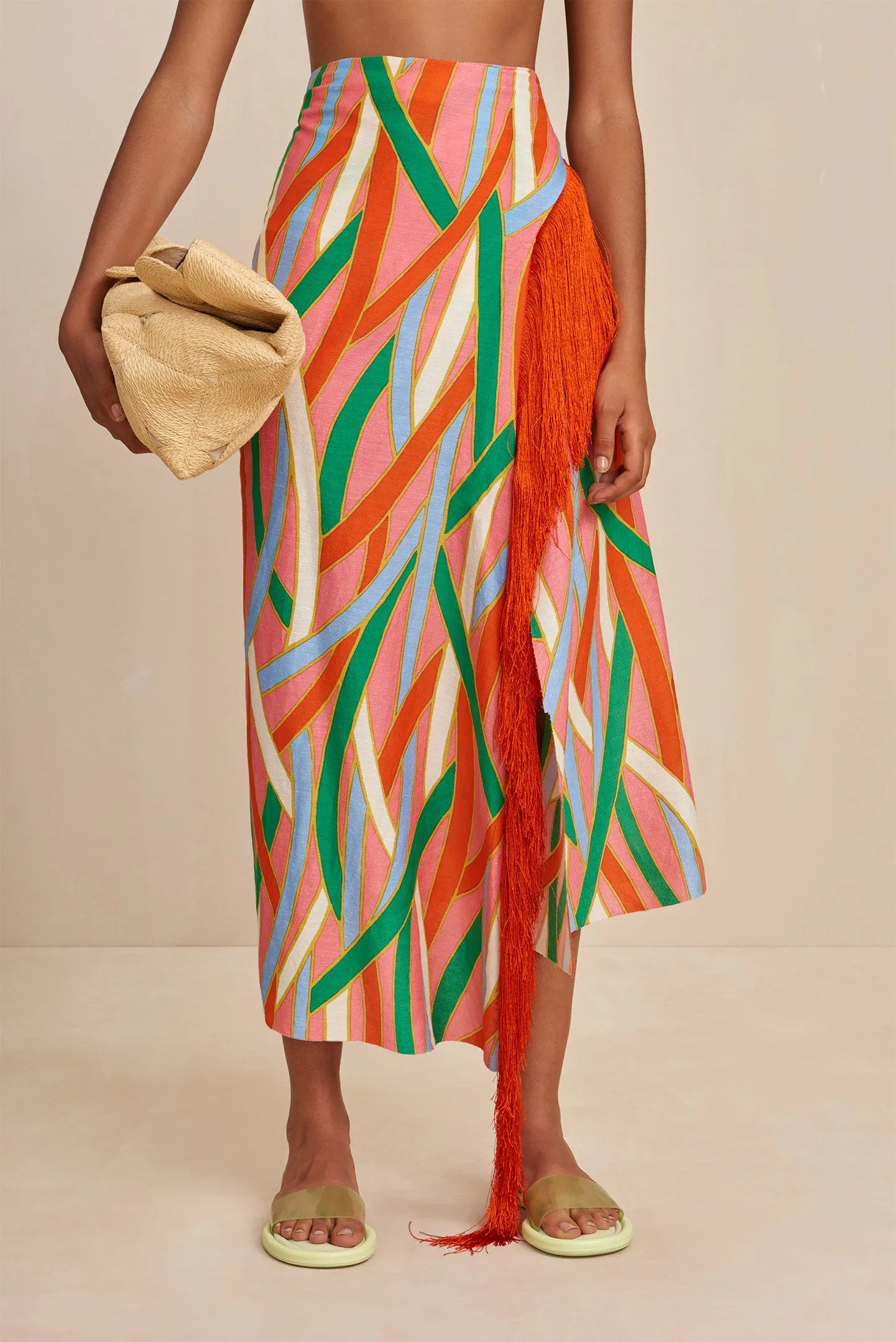 ROMILLY COVERUP - VINTAGE STRIPE PRINT sold by Cult Gaia product image thumbnail 3