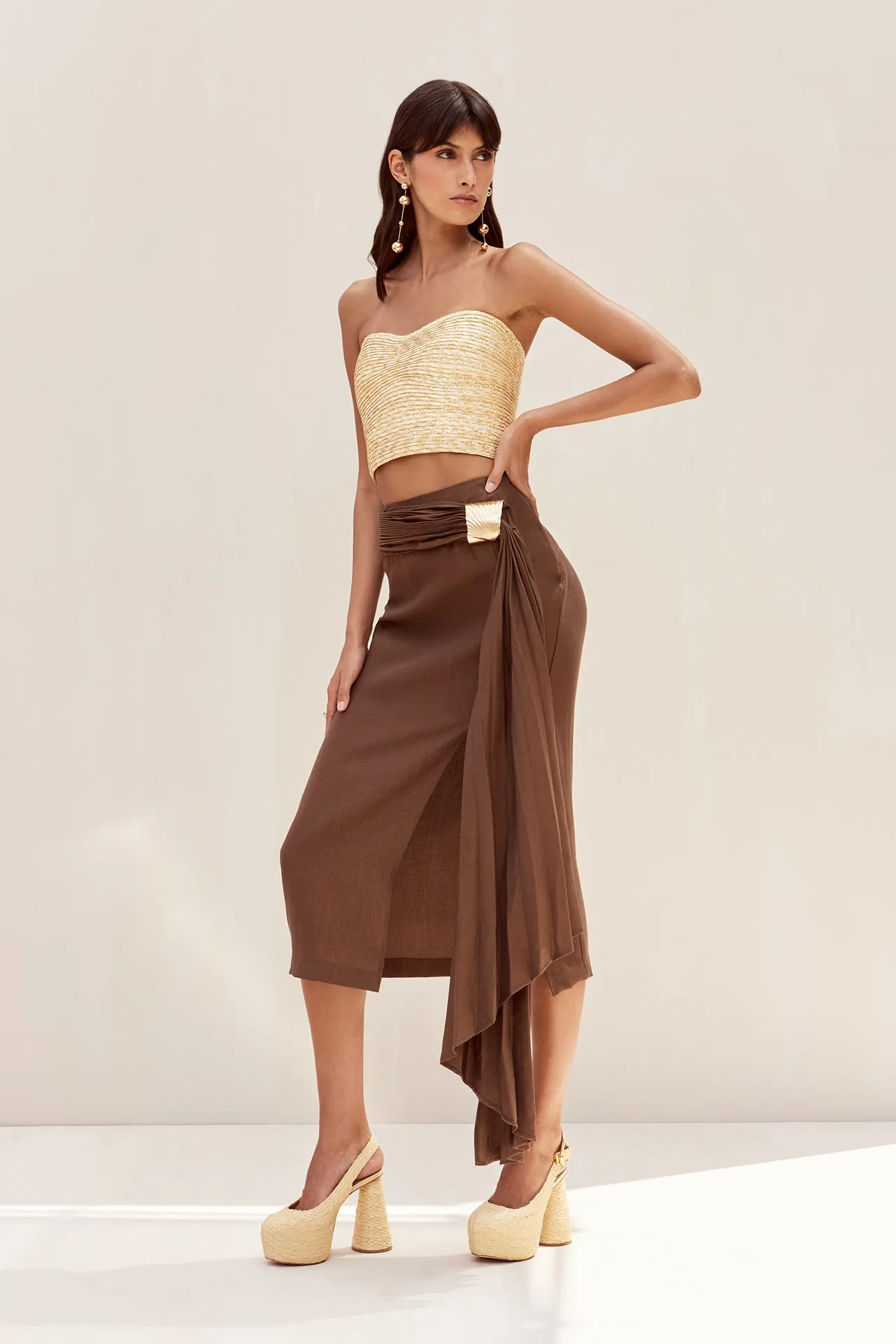 CAROLINE SKIRT - AFFOGATO sold by cult gaia product image thumbnail 3
