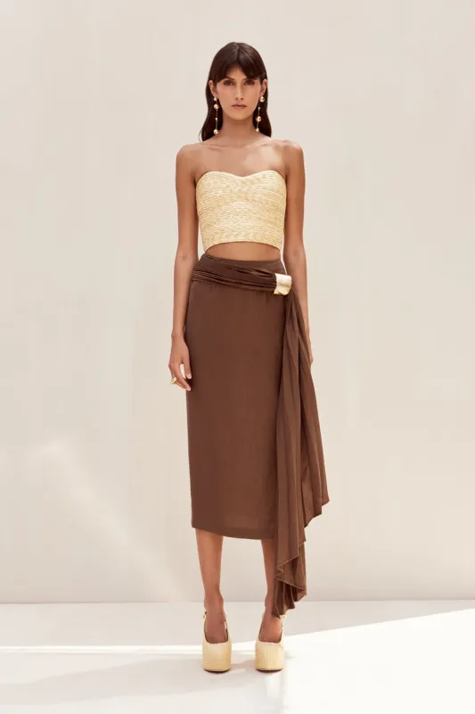 CAROLINE SKIRT - AFFOGATO sold by cult gaia