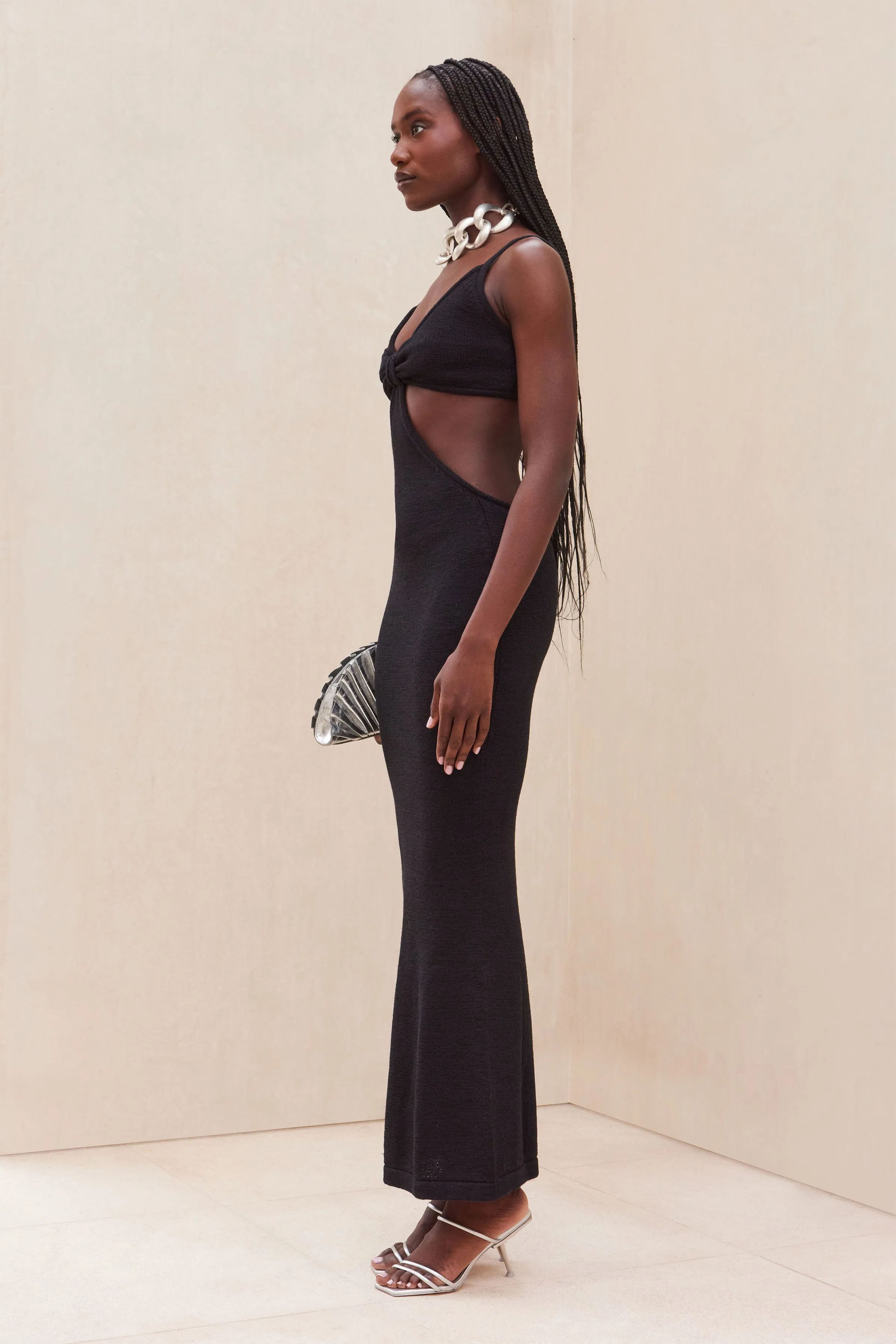 SERITA DRESS - BLACK sold by cult gaia product image thumbnail 2