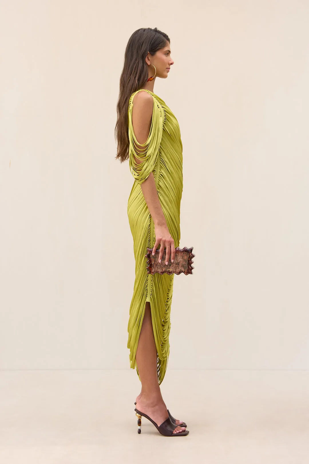 SONA KNIT DRESS - ALGAE sold by Cult Gaia product image thumbnail 3