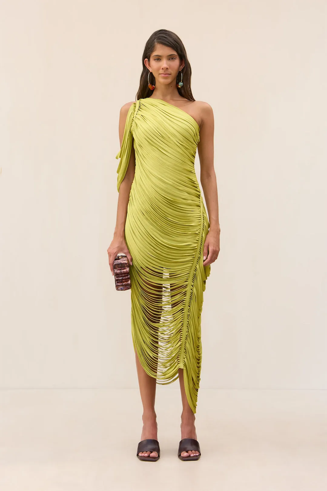 SONA KNIT DRESS - ALGAE sold by Cult Gaia