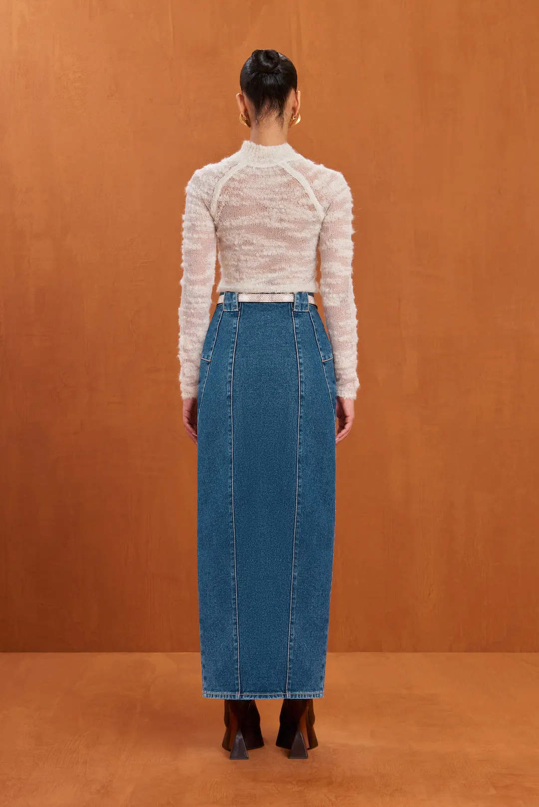 MIA JEAN SKIRT - INDIGO sold by Cult Gaia product image thumbnail 5