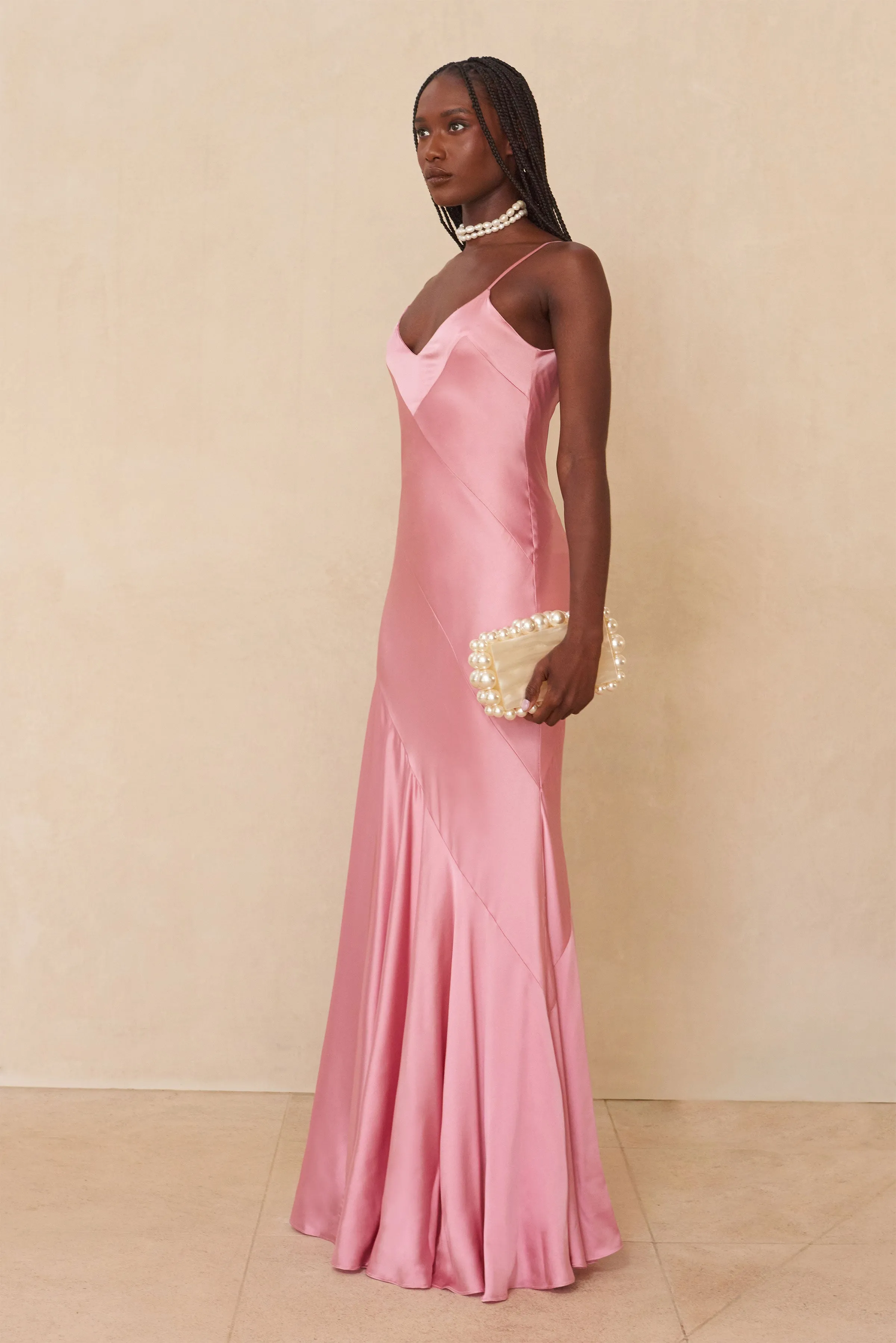 CRISSY GOWN - SHELL PINK sold by cult gaia product image thumbnail 2