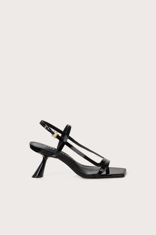 REINA SANDAL - BLACK PATENT sold by Cult Gaia