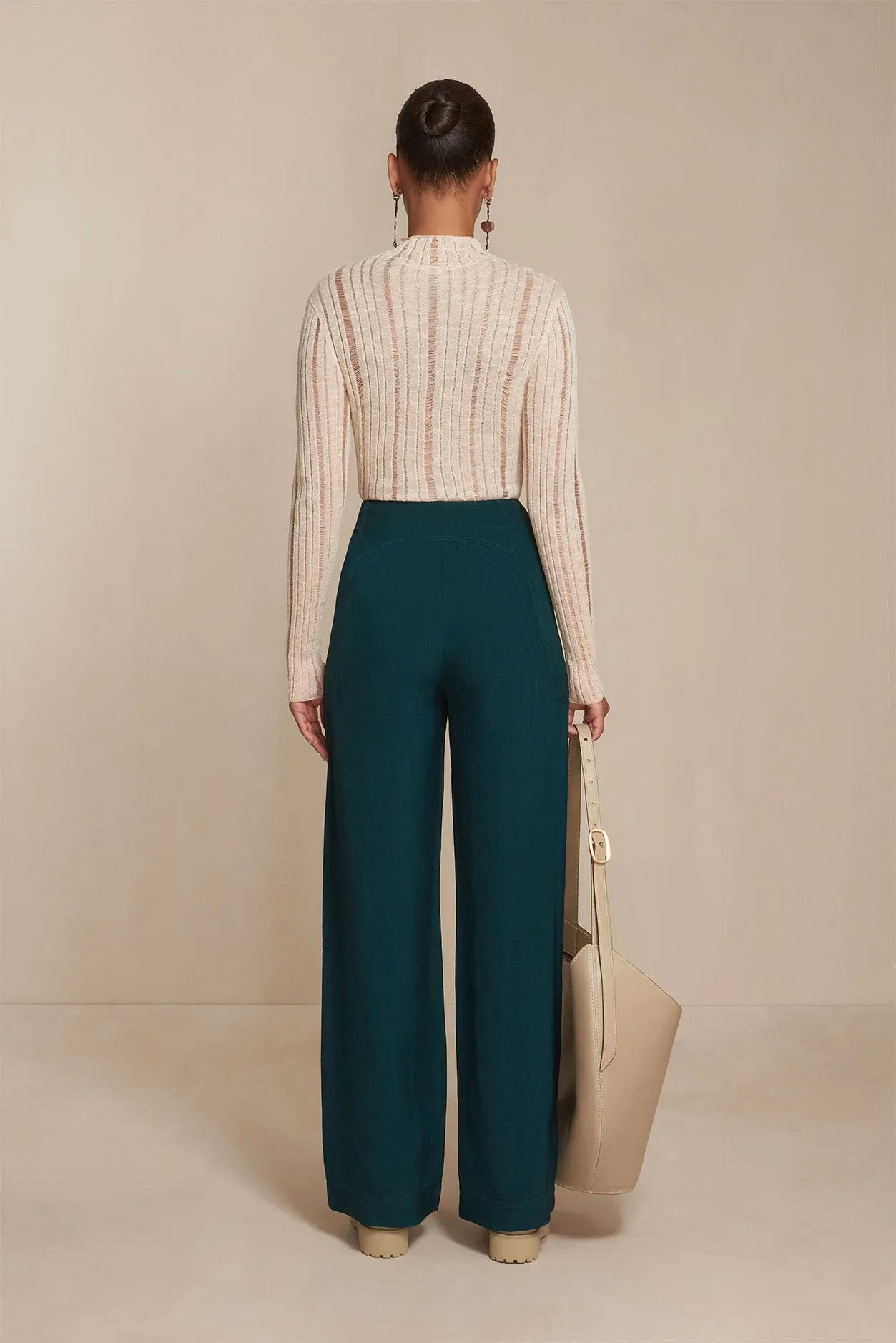 SKIVY KNIT TOP - MUSHROOM sold by cult gaia product image thumbnail 4