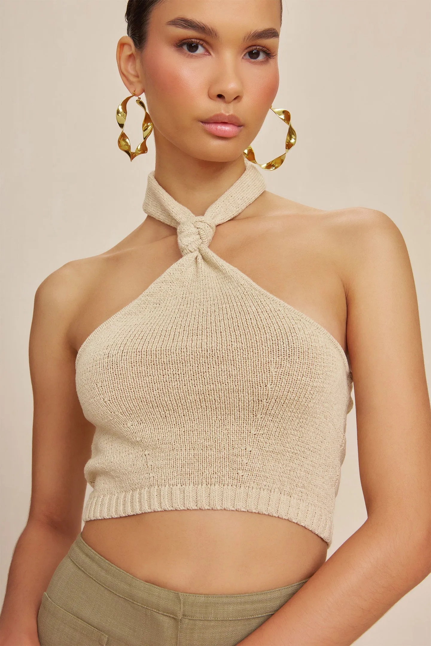 SORINE KNIT TOP - BEACH sold by Cult Gaia product image thumbnail 4