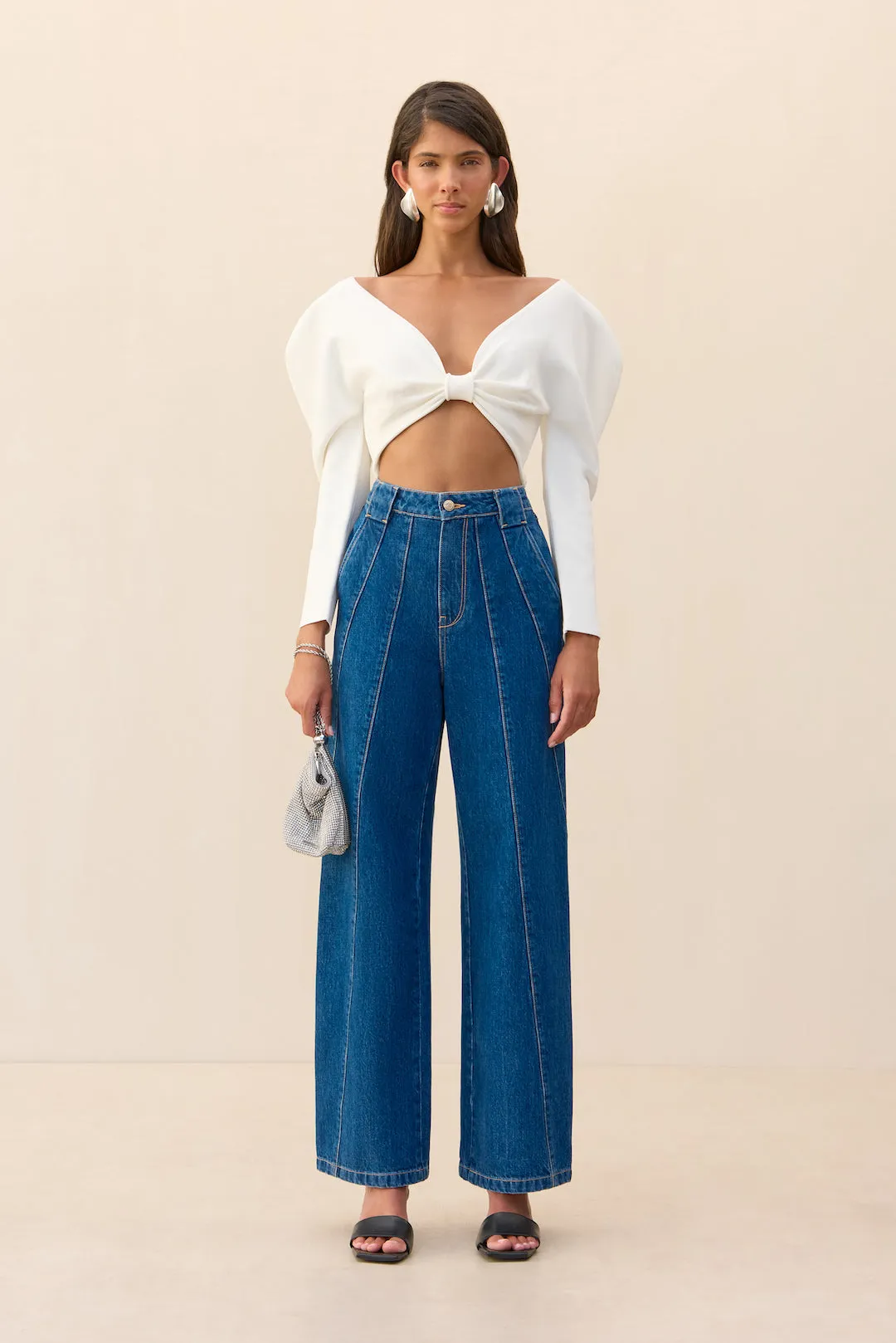 ELLIE KNIT TOP - OFF WHITE sold by Cult Gaia product image thumbnail 3