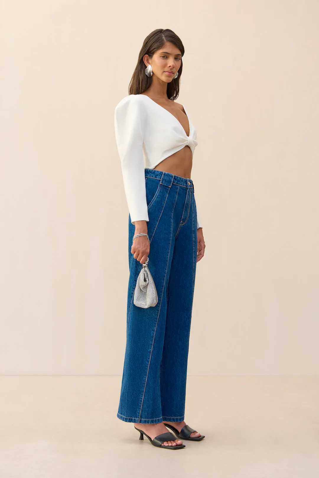 ELLIE KNIT TOP - OFF WHITE sold by Cult Gaia product image thumbnail 5