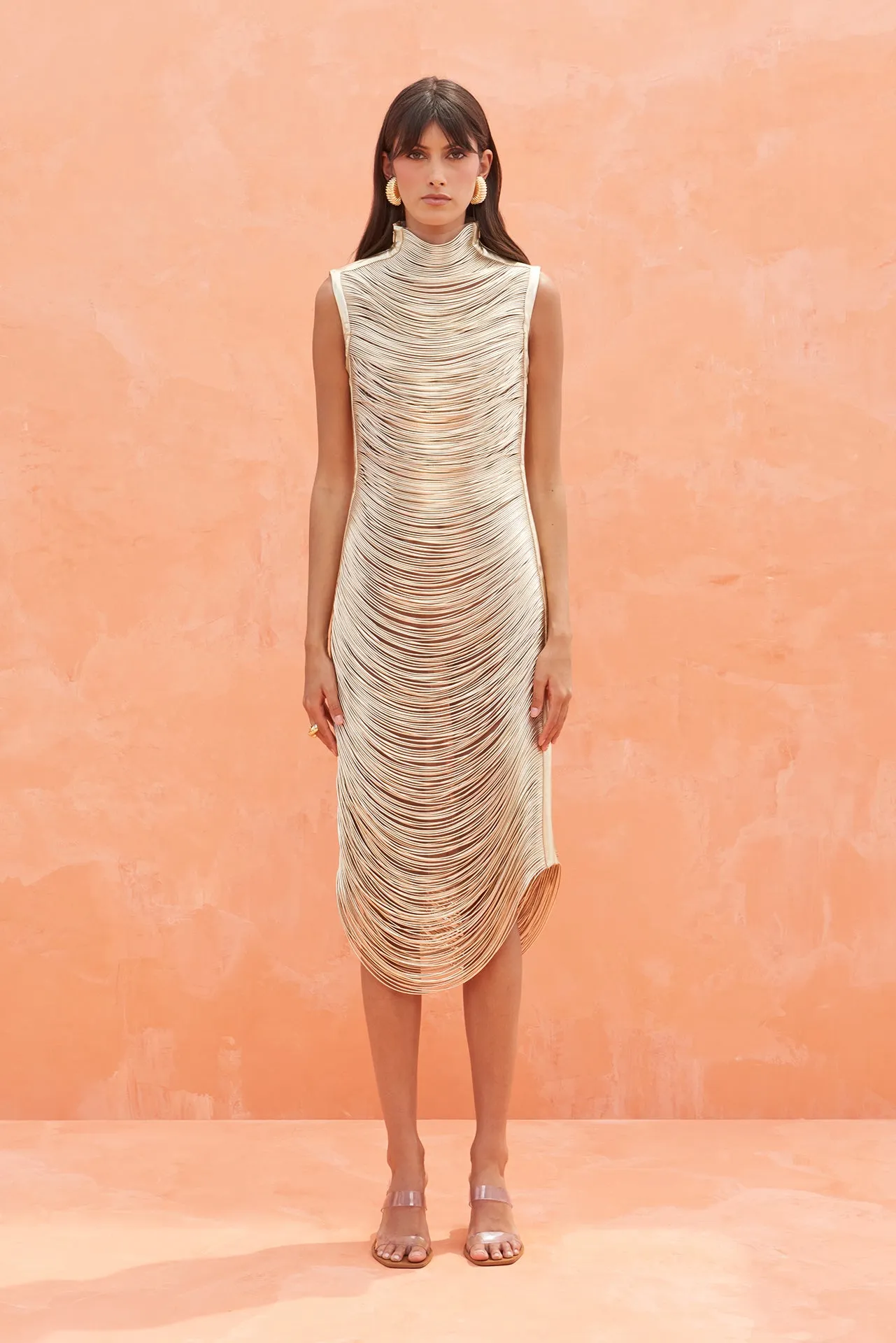 HEIDI DRESS - GOLD sold by cult gaia