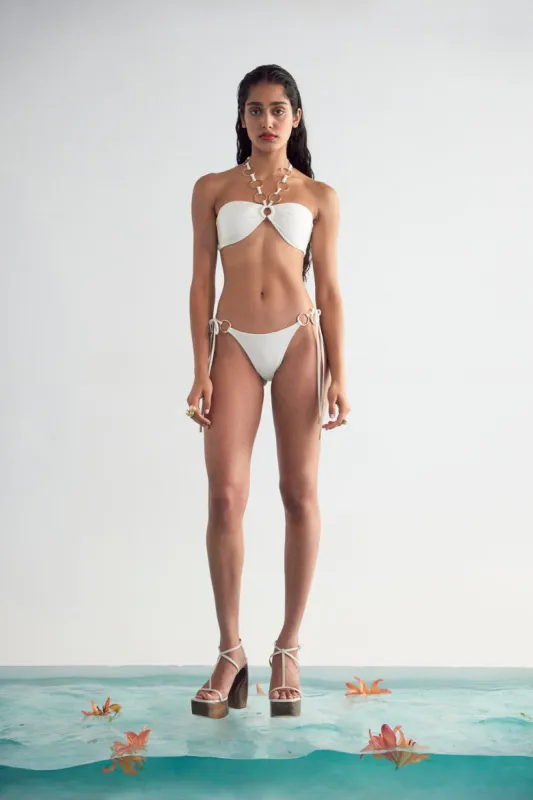 YANNA BIKINI BOTTOM - WHITE sold by cult gaia