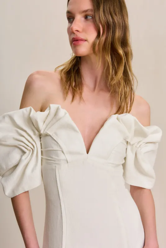 MUNA DRESS - OFF WHITE sold by Cult Gaia