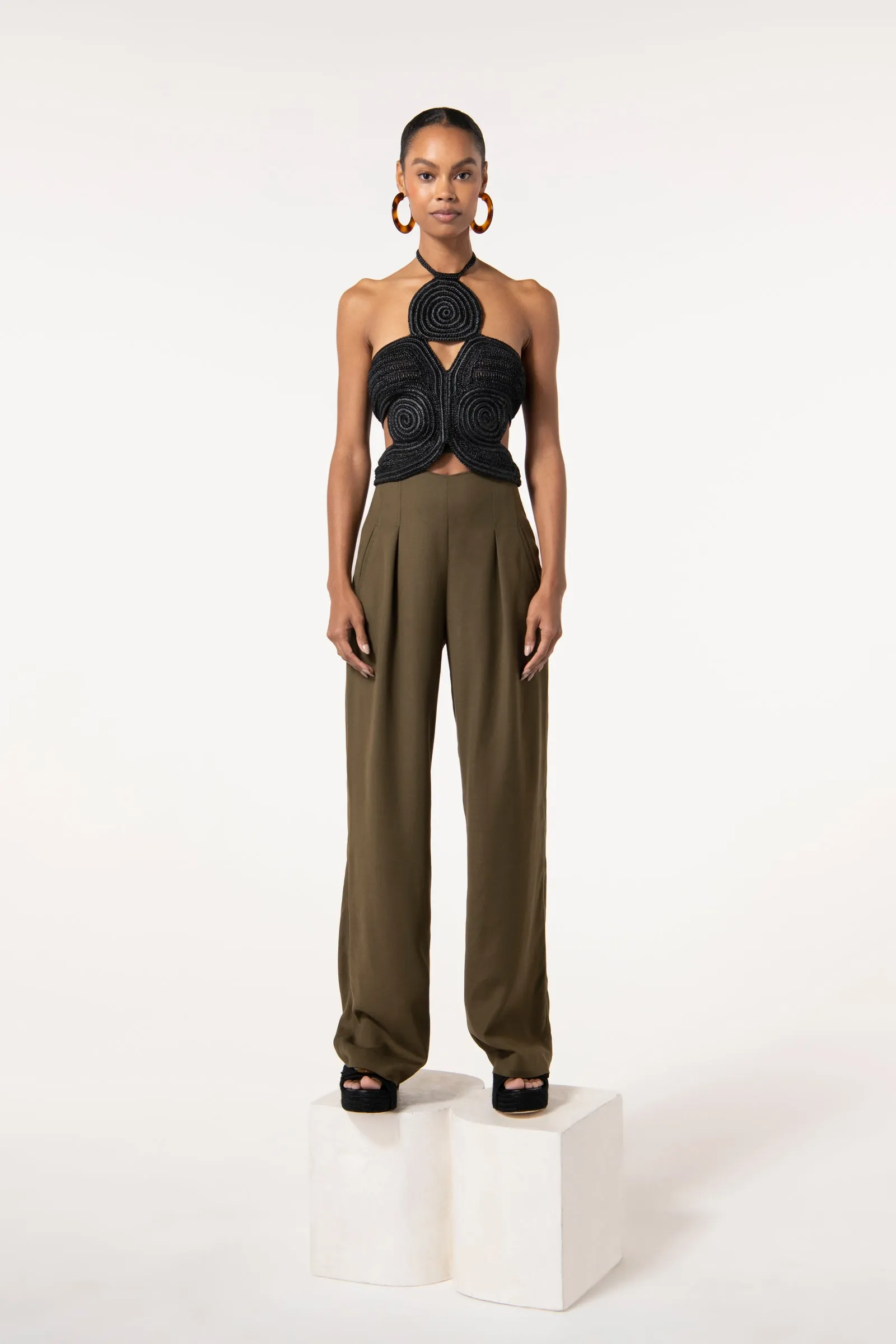 ARCHER CROCHET TOP - BLACK sold by cult gaia product image thumbnail 4