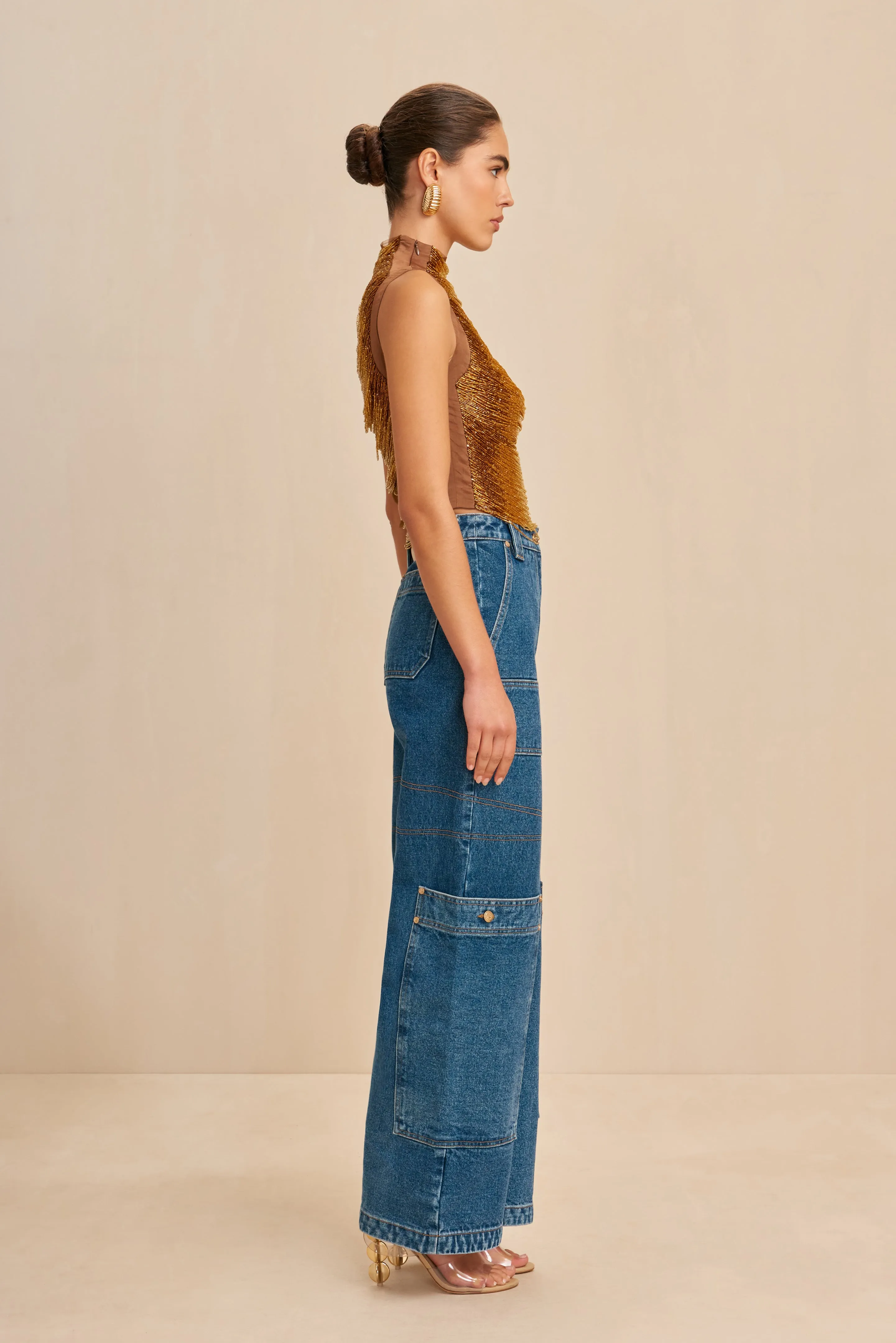 TARAJI TOP - BRONZE sold by Cult Gaia product image thumbnail 3