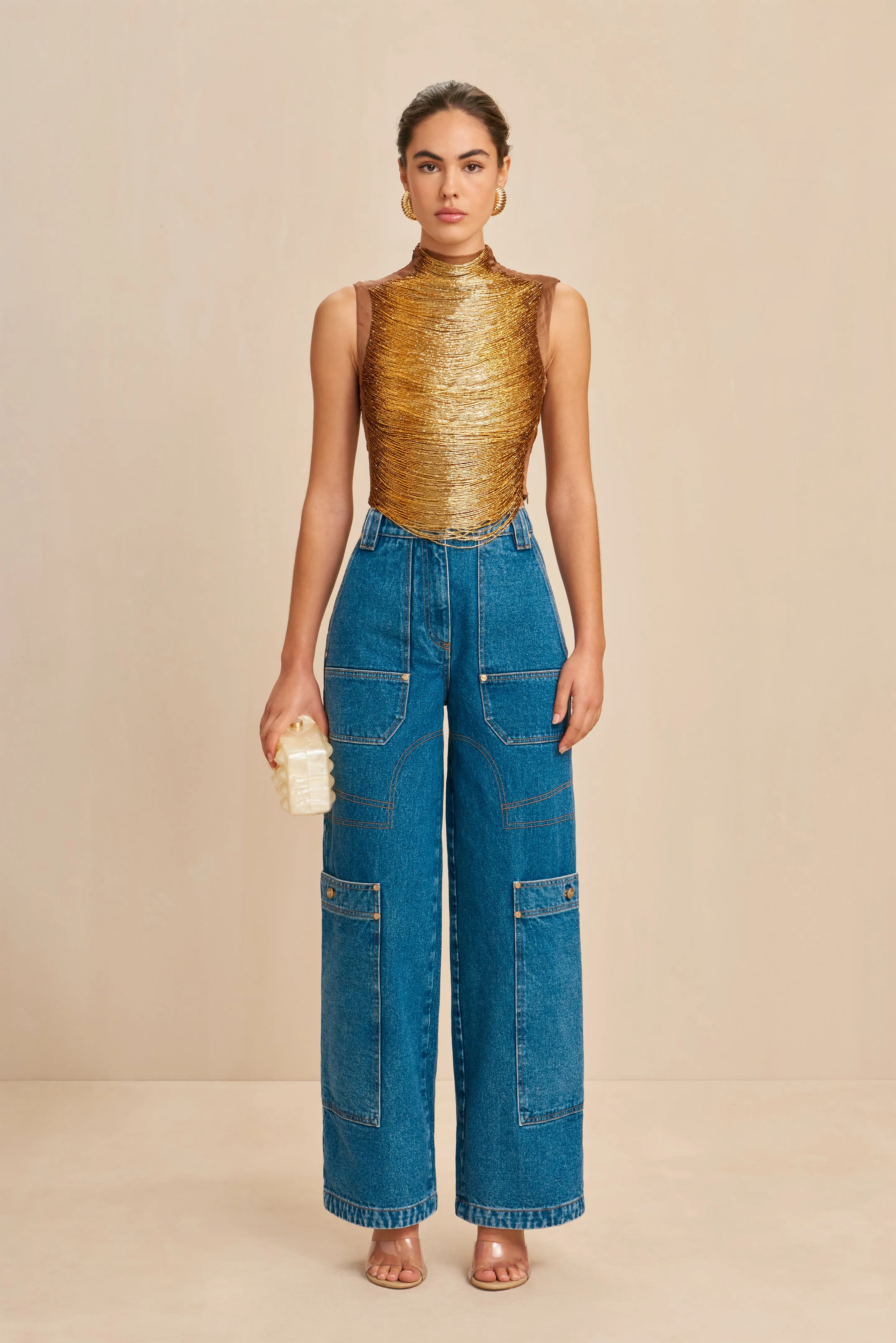 TARAJI TOP - BRONZE sold by Cult Gaia product image thumbnail 2