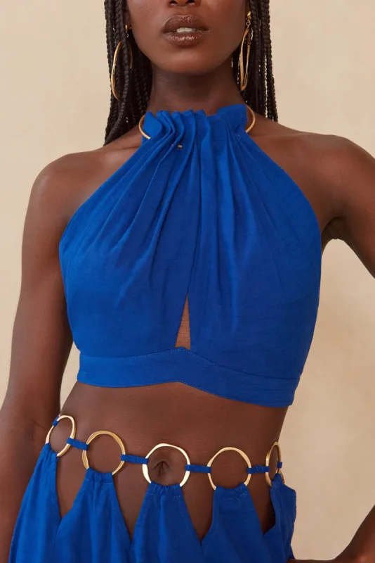 ANAHITA TOP - PERSIAN BLUE sold by cult gaia