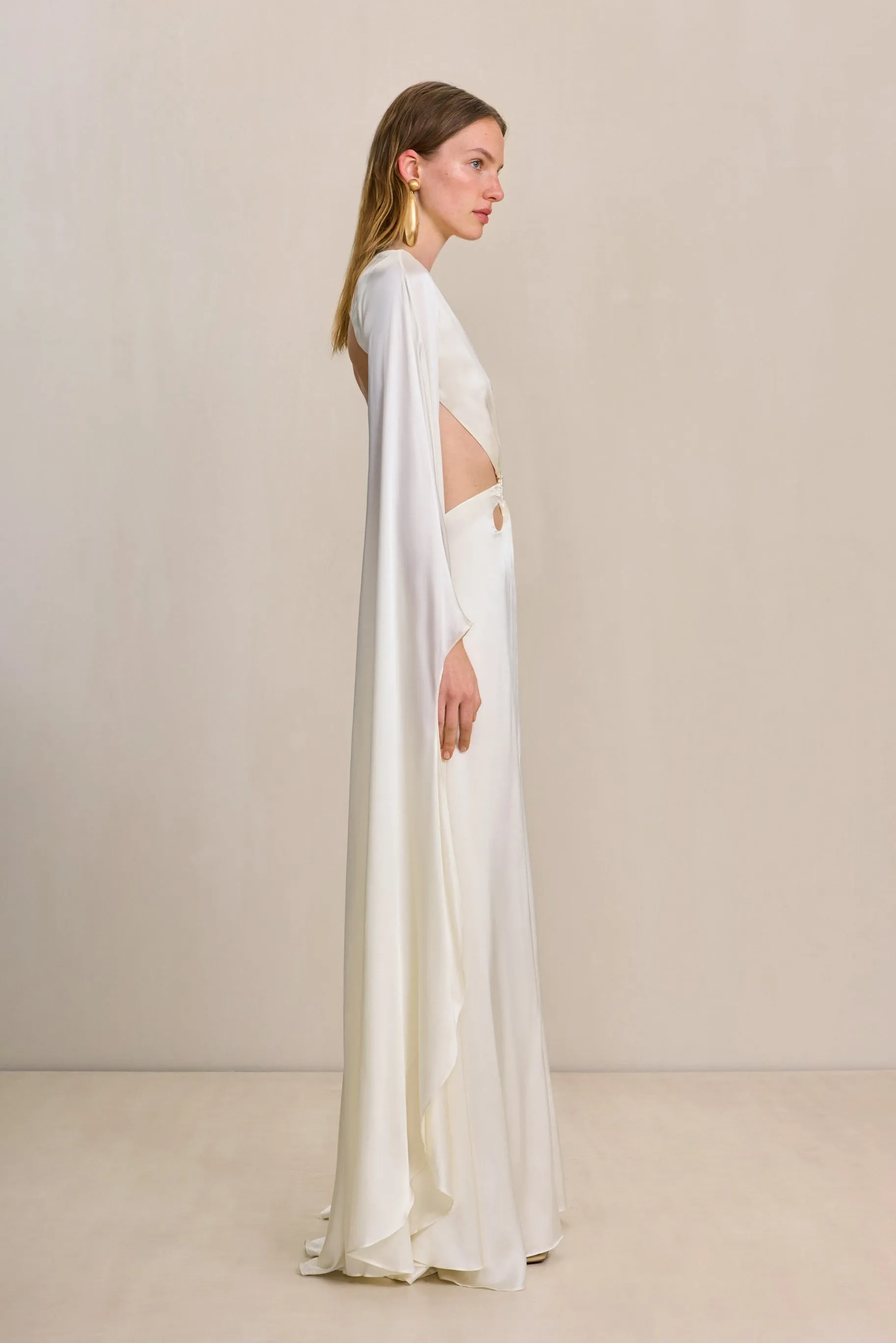 JASMIN GOWN - OFF WHITE sold by cult gaia product image thumbnail 4