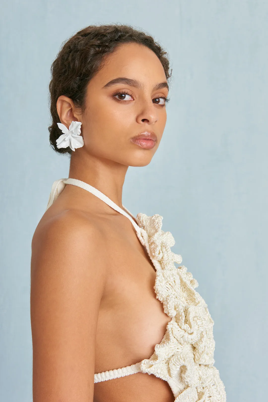 MILA EARRING - WHITE sold by cult gaia product image thumbnail 2