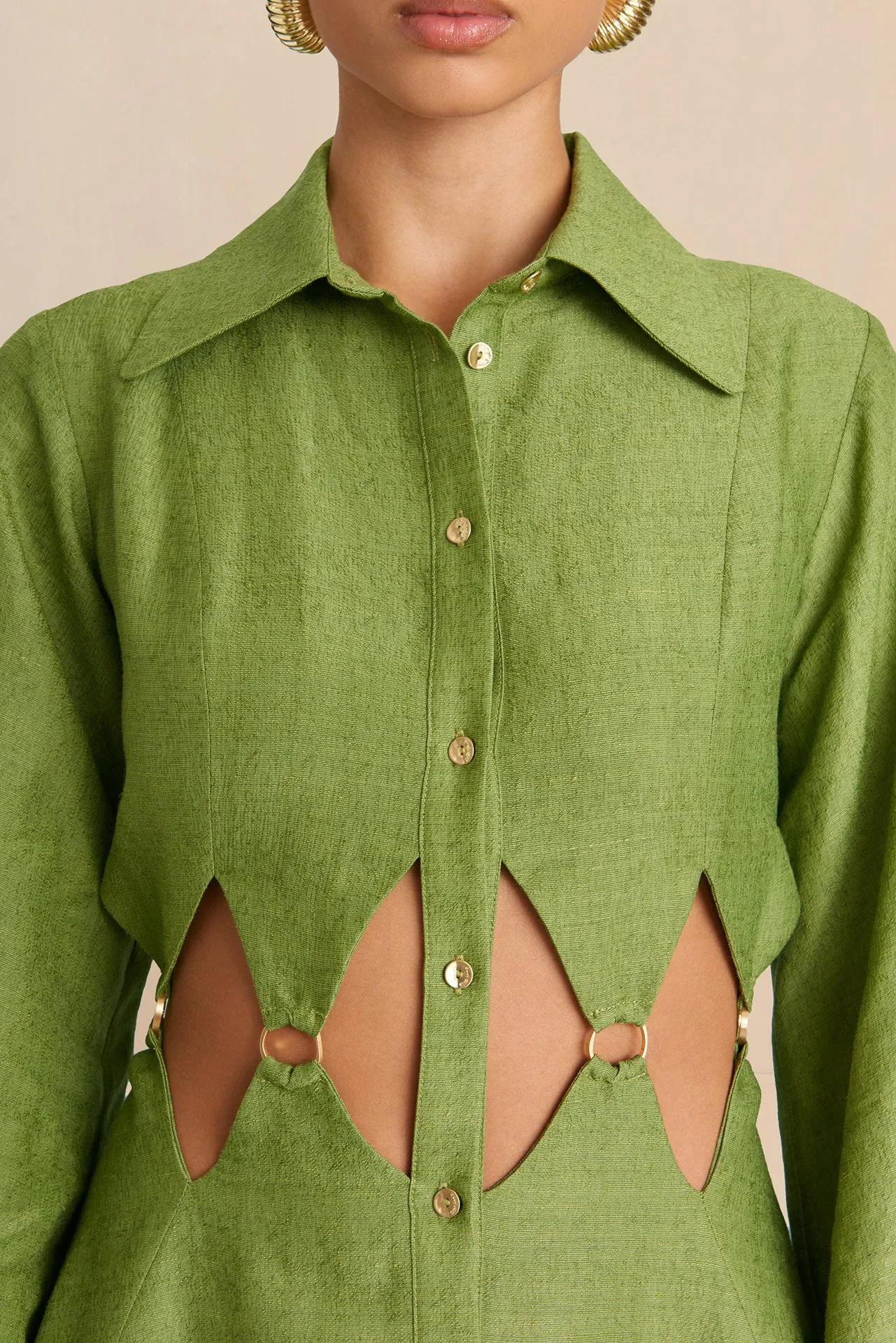 BEY DRESS - PALM sold by cult gaia product image thumbnail 2