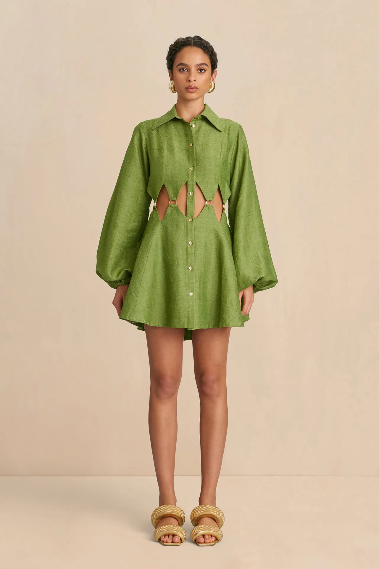 BEY DRESS - PALM sold by cult gaia