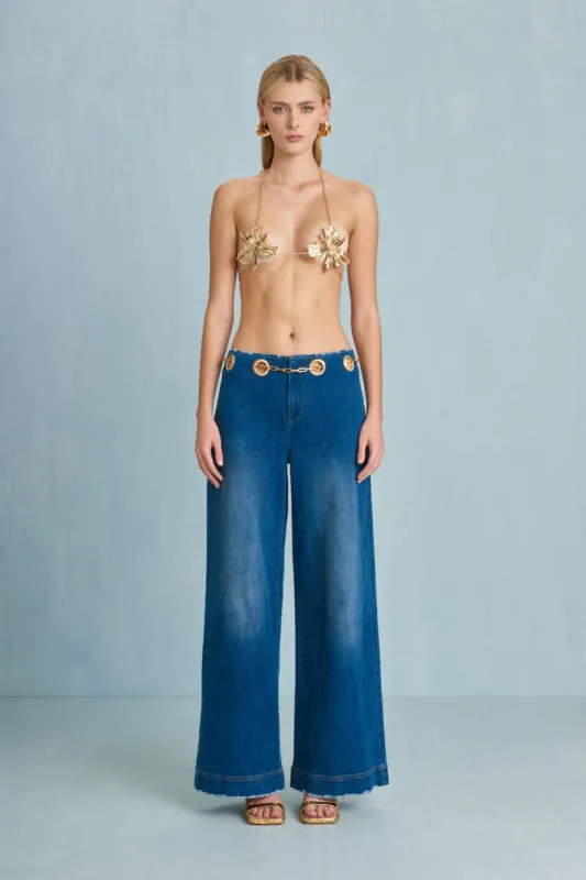 SYDNEY PANT - RINSE WASH sold by Cult Gaia