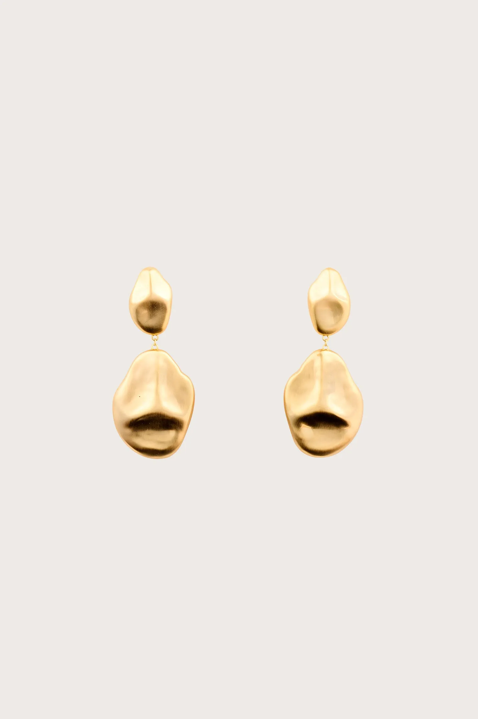 DUNIA EARRING - BRUSHED BRASS sold by cult gaia