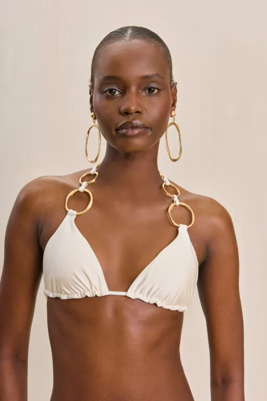 ZOEY BIKINI TOP - OFF WHITE sold by Cult Gaia