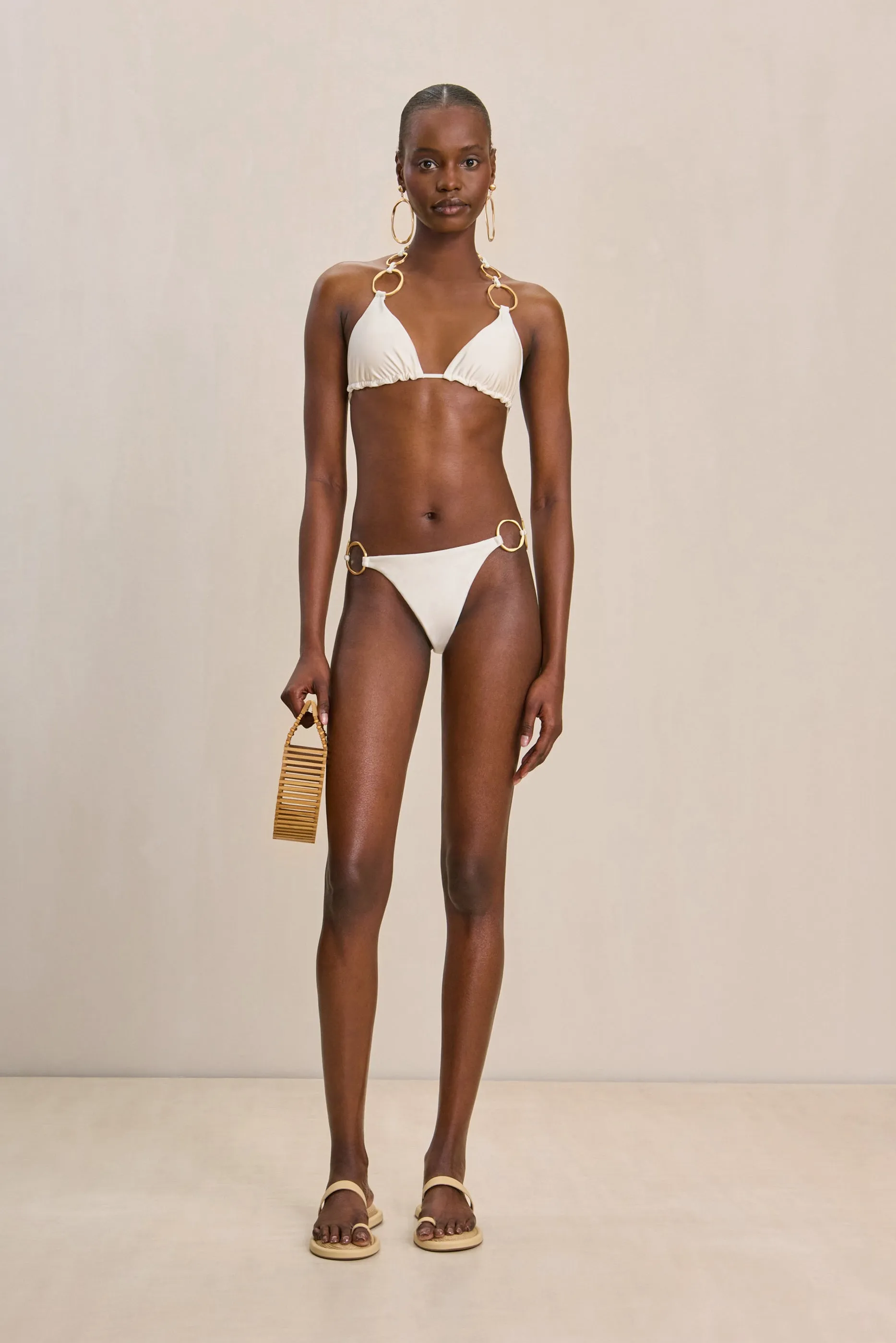 ZOEY BIKINI TOP - OFF WHITE sold by Cult Gaia product image thumbnail 2