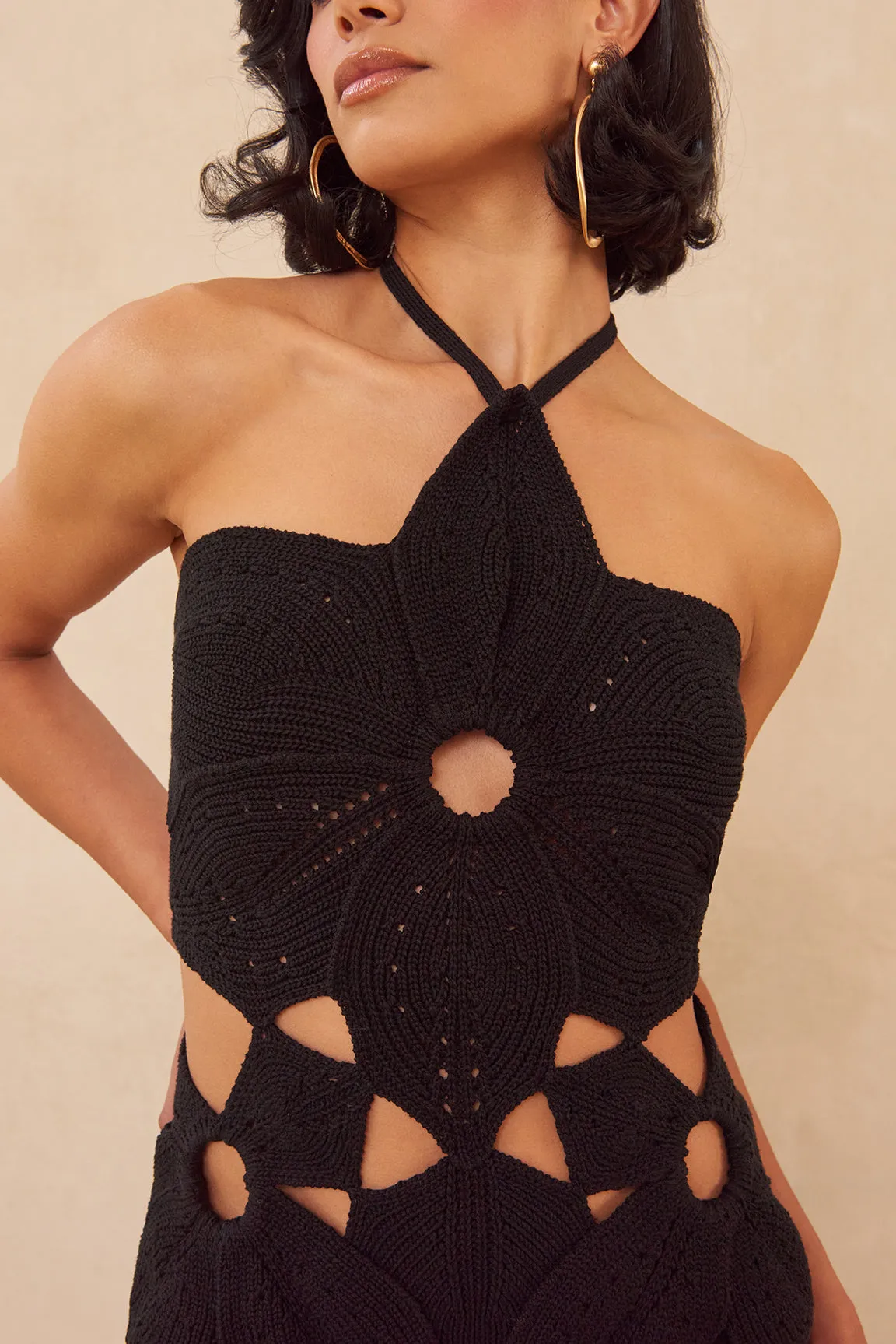 FLOREANA KNIT DRESS - BLACK sold by Cult Gaia product image thumbnail 4