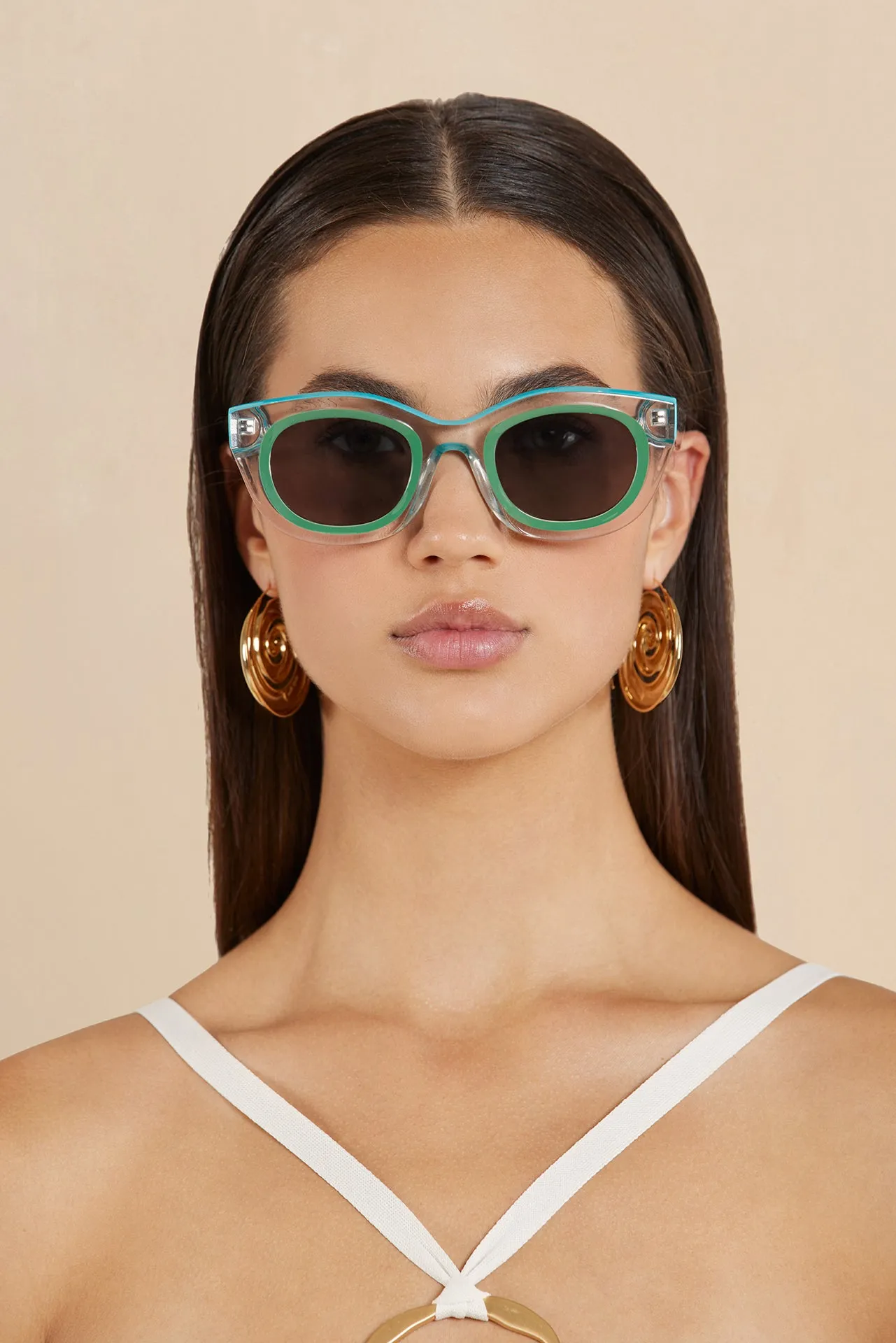 LILI SUNGLASSES - CLEAR sold by cult gaia product image thumbnail 2