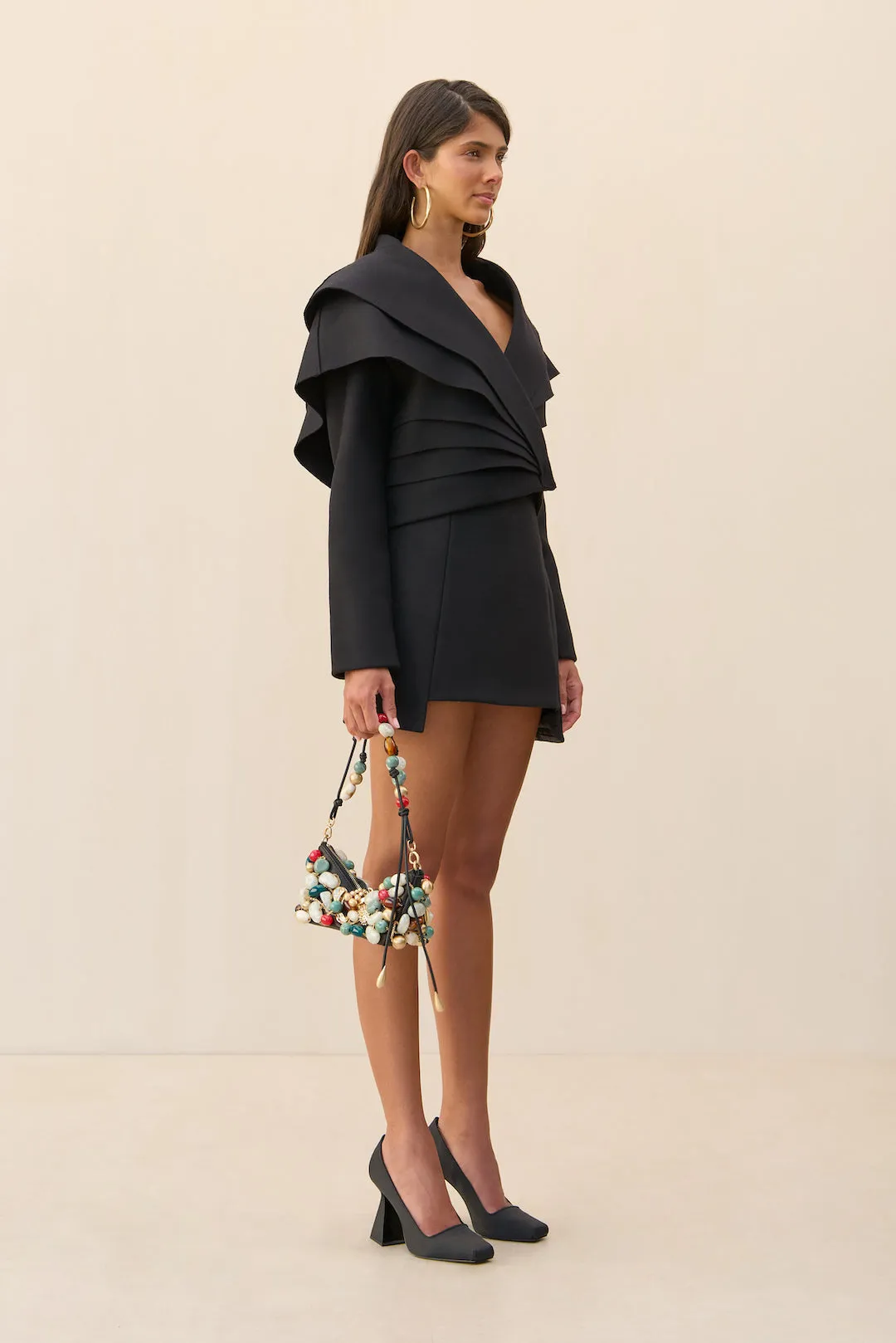 ANGELIA SKIRT - BLACK sold by Cult Gaia product image thumbnail 4