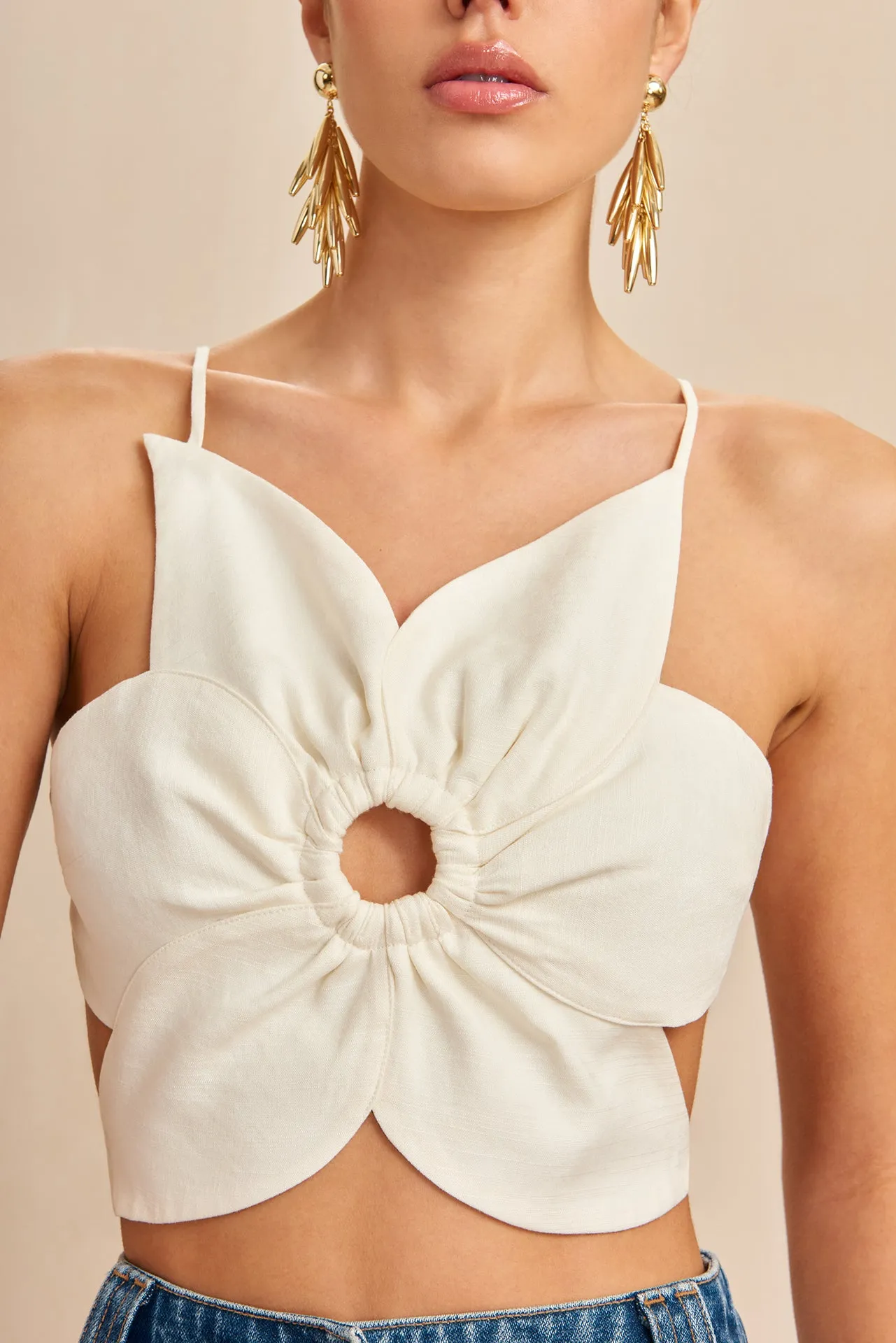 RACHEL TOP - OFF WHITE sold by cult gaia