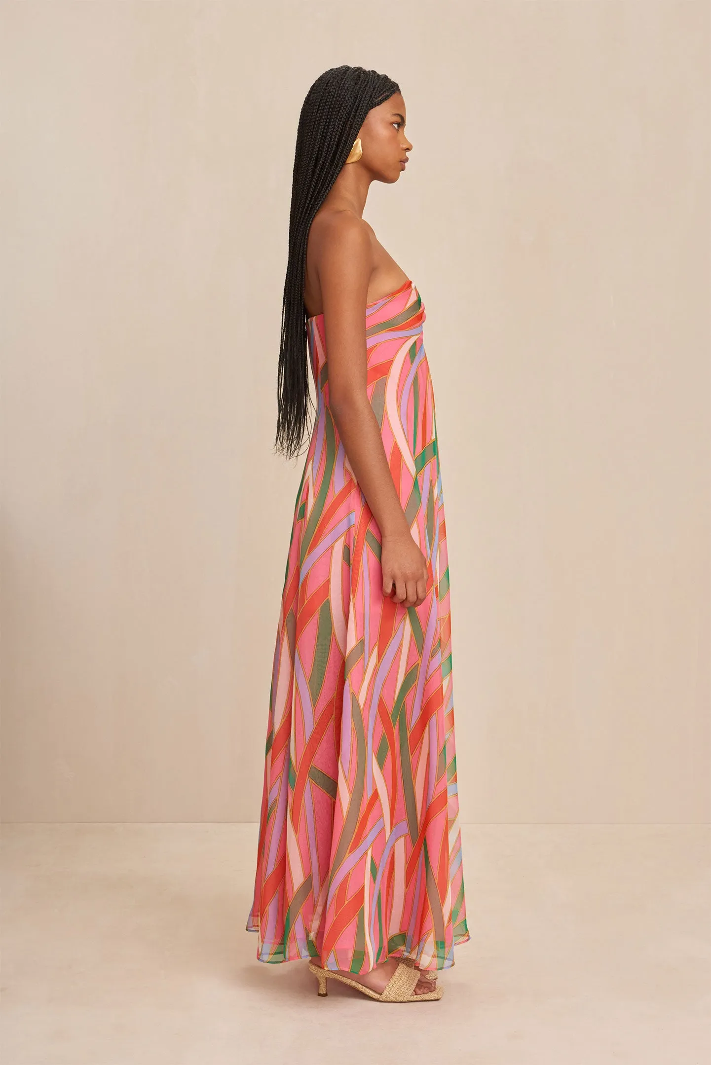 MISA GOWN - VINTAGE STRIPE PRINT sold by Cult Gaia product image thumbnail 3